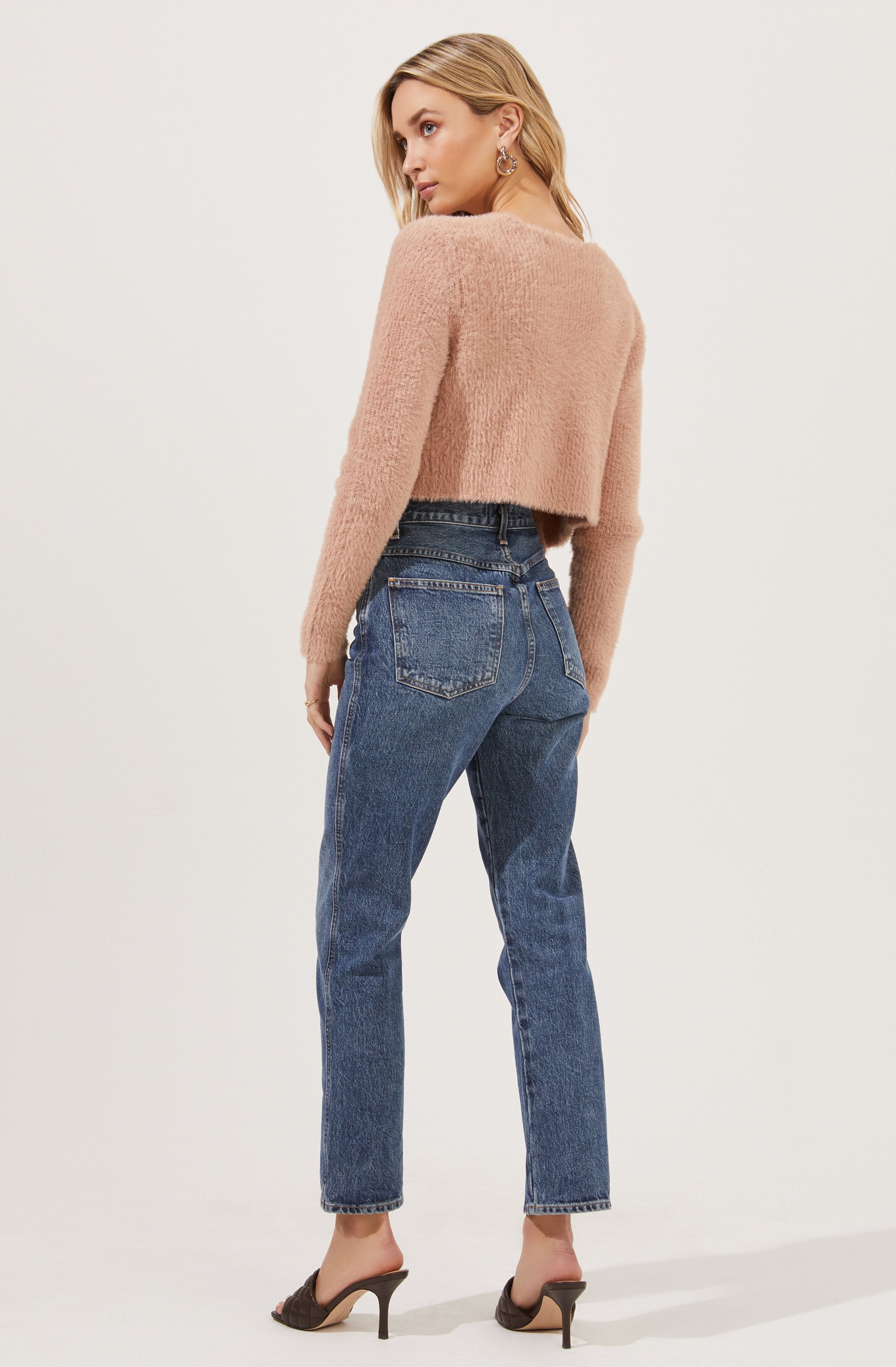 Lorain Fuzzy Knit Cardigan-Aljck