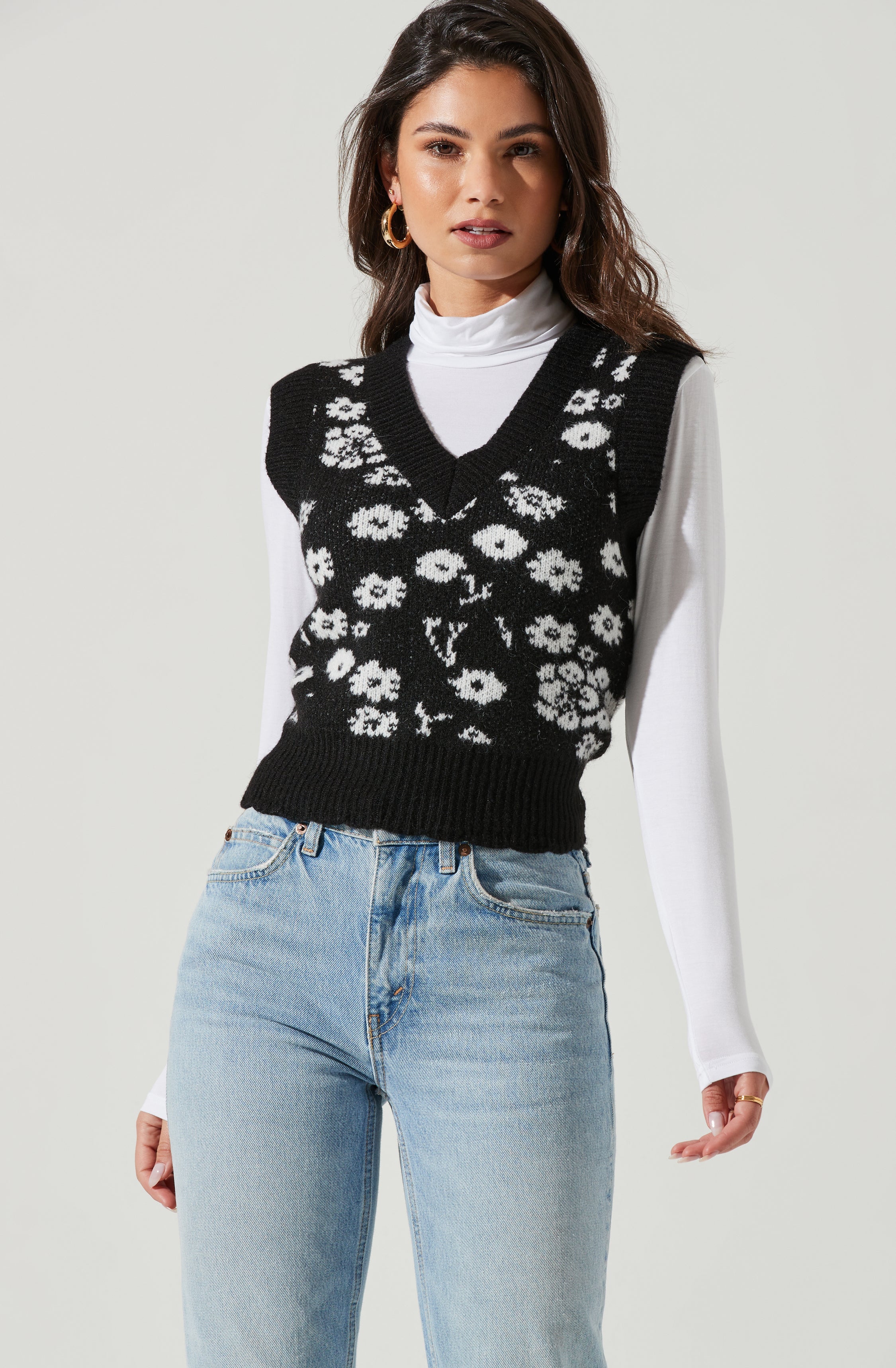 Primrose V Neck Sweater Vest-Aljck