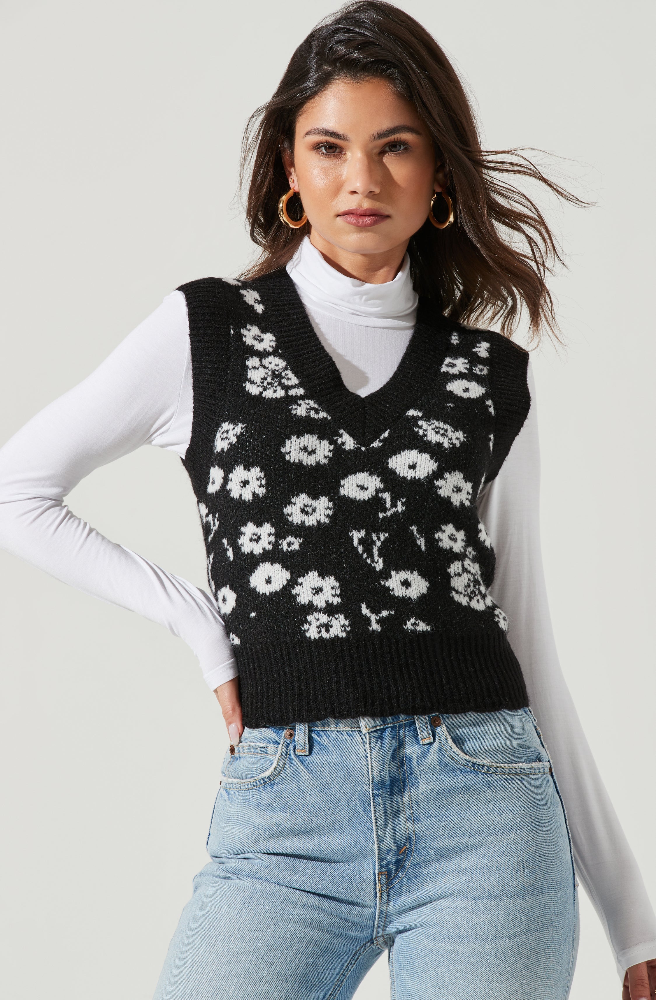 Primrose V Neck Sweater Vest-Aljck
