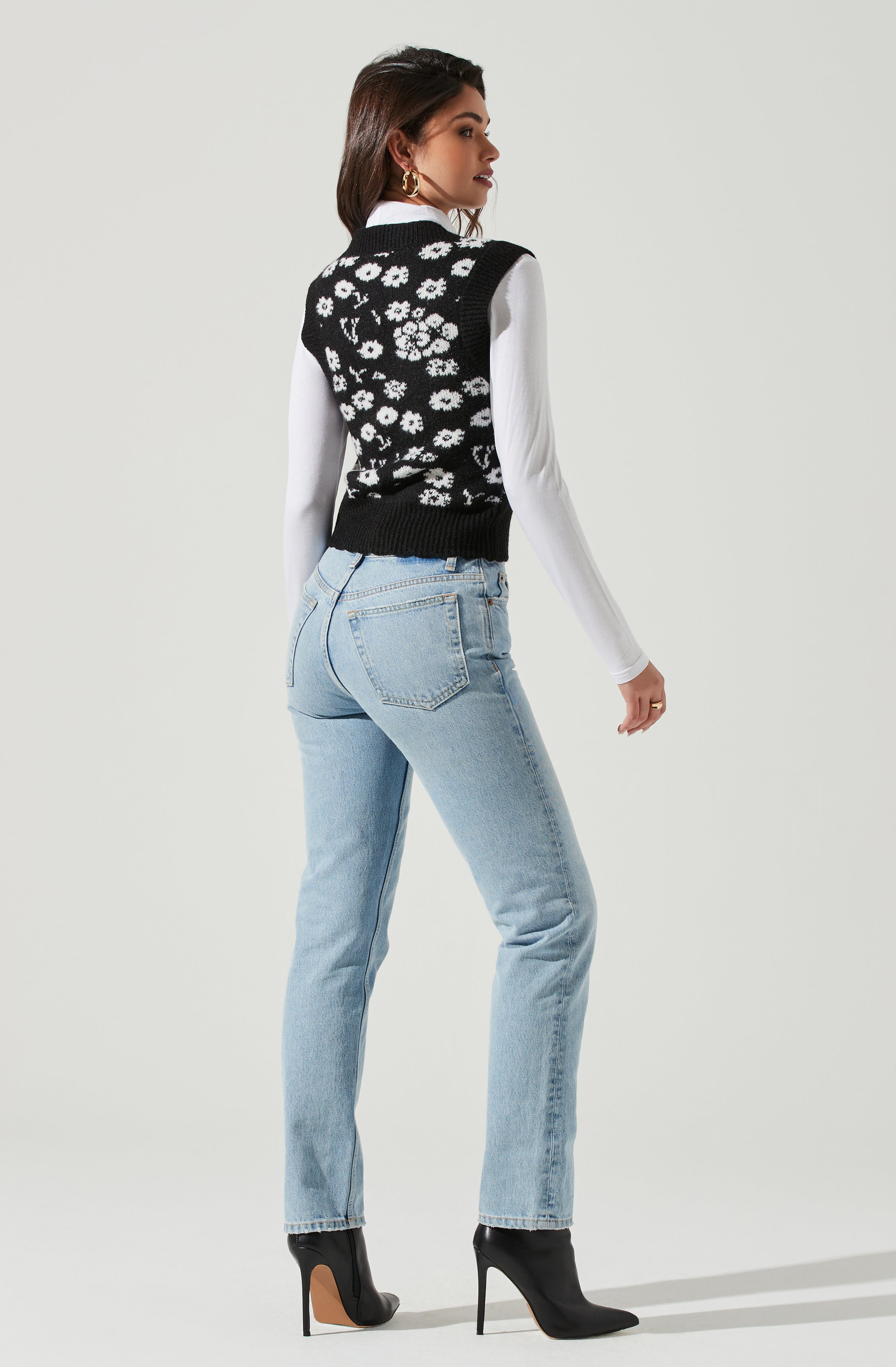 Primrose V Neck Sweater Vest-Aljck