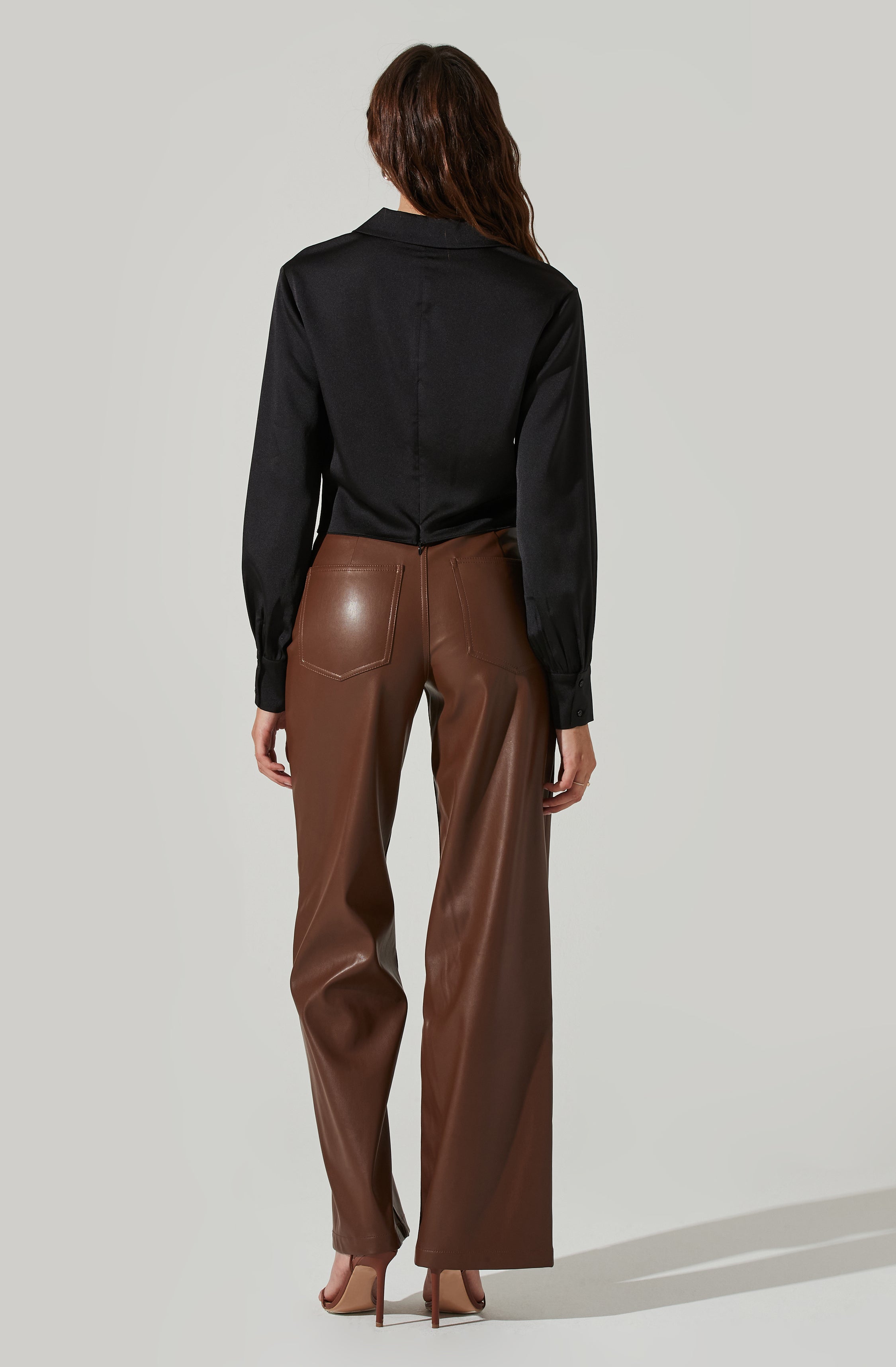 Marietta Satin Surplice Top-Aljck