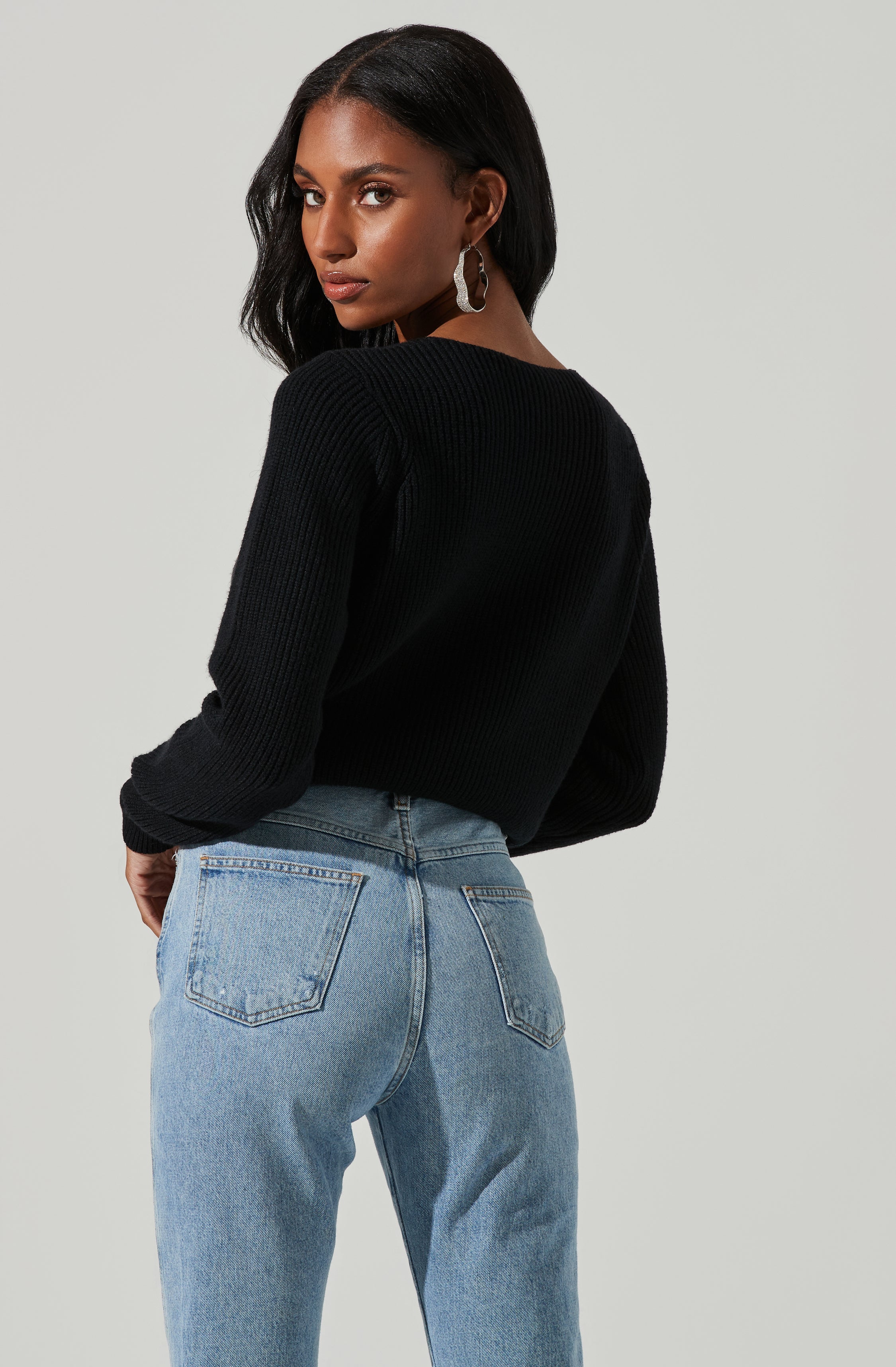 Viana Cross Front Sweater-Aljck