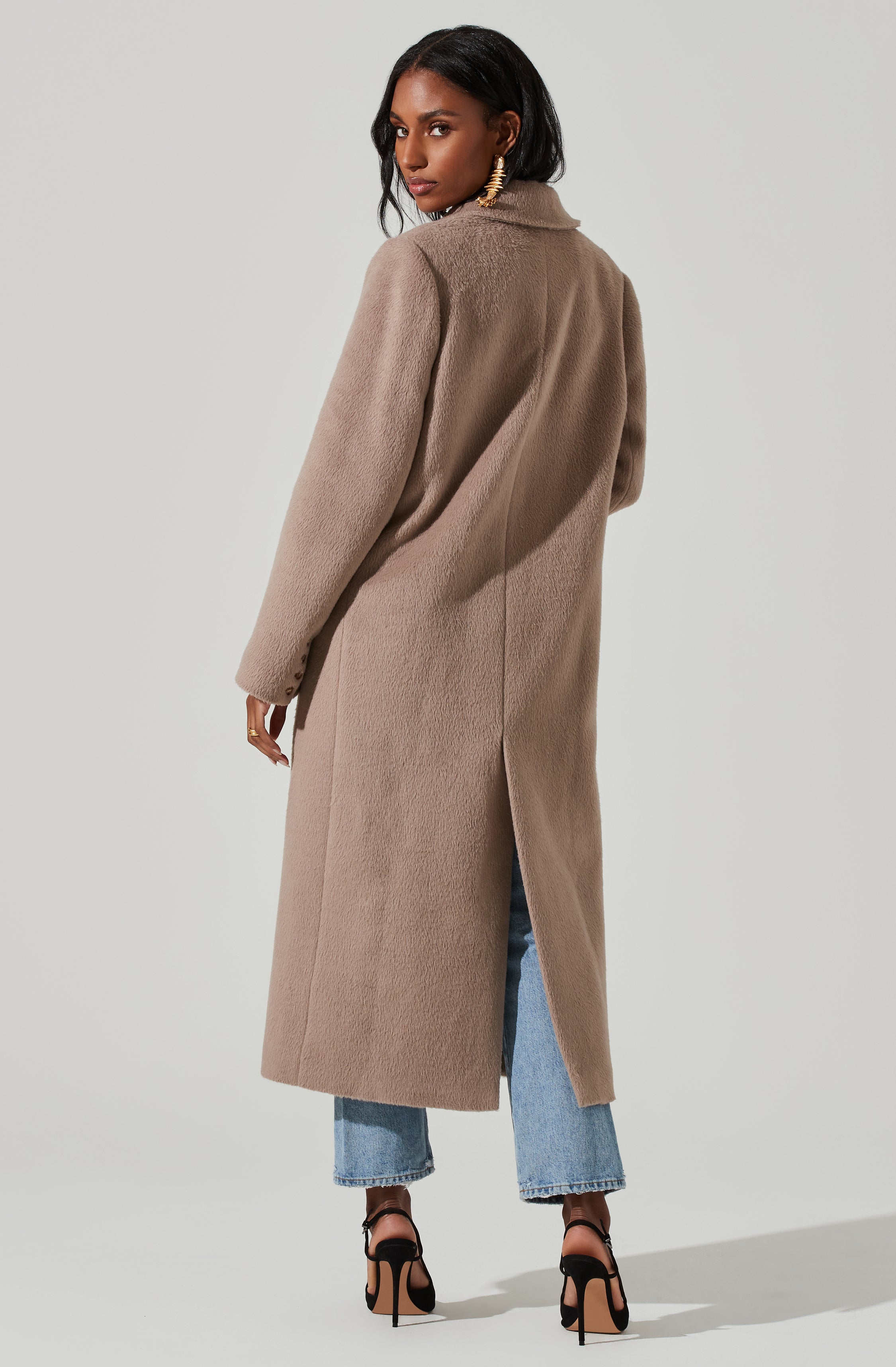 Morana Double Breasted Duster Coat-Aljck