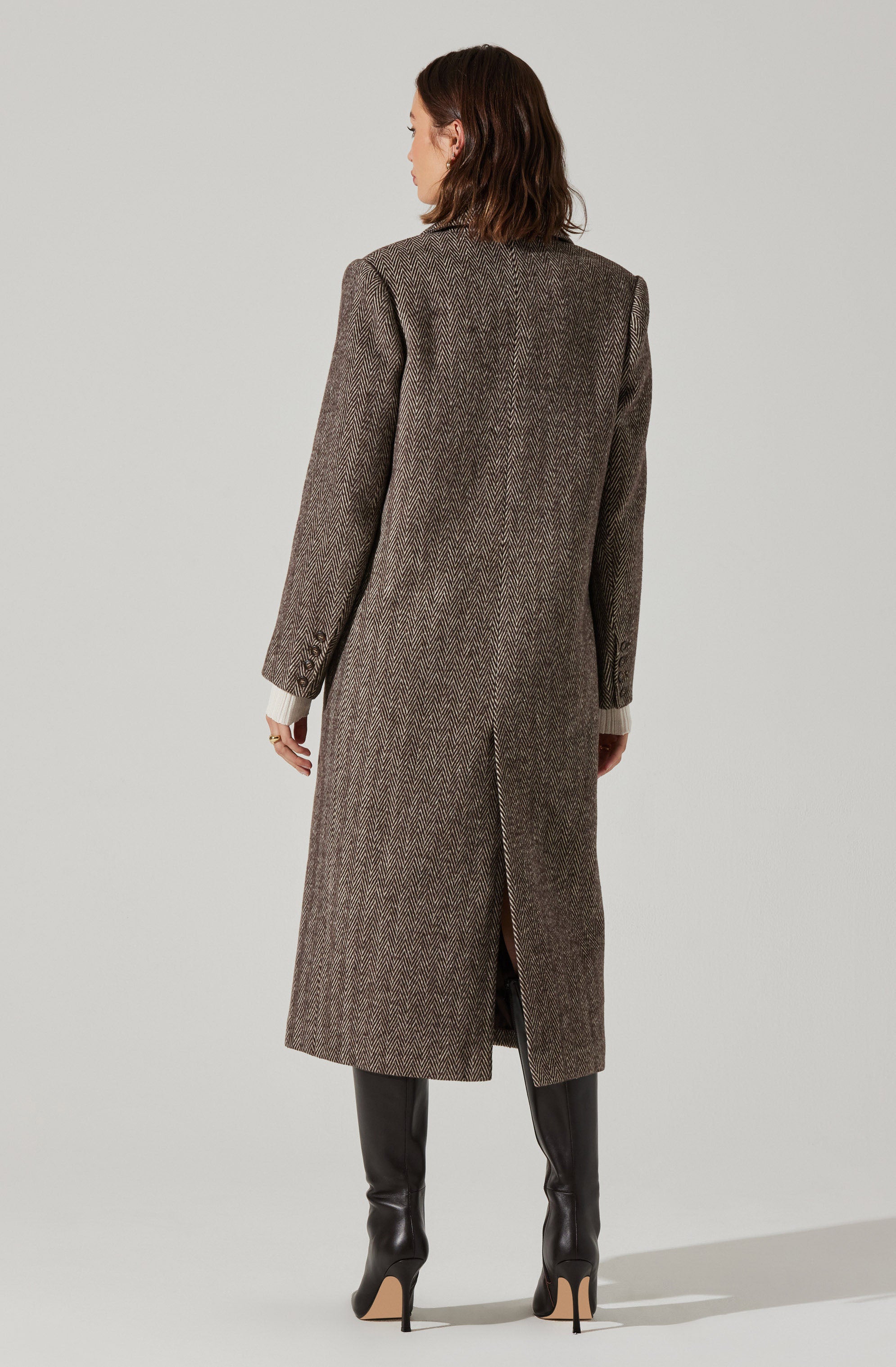 Morana Herringbone Coat-Aljck