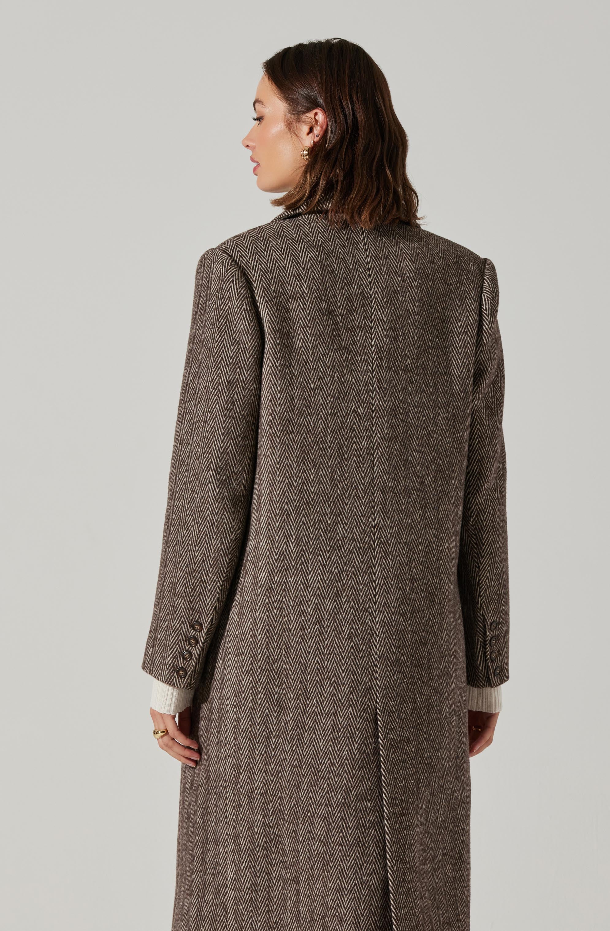 Morana Herringbone Coat-Aljck