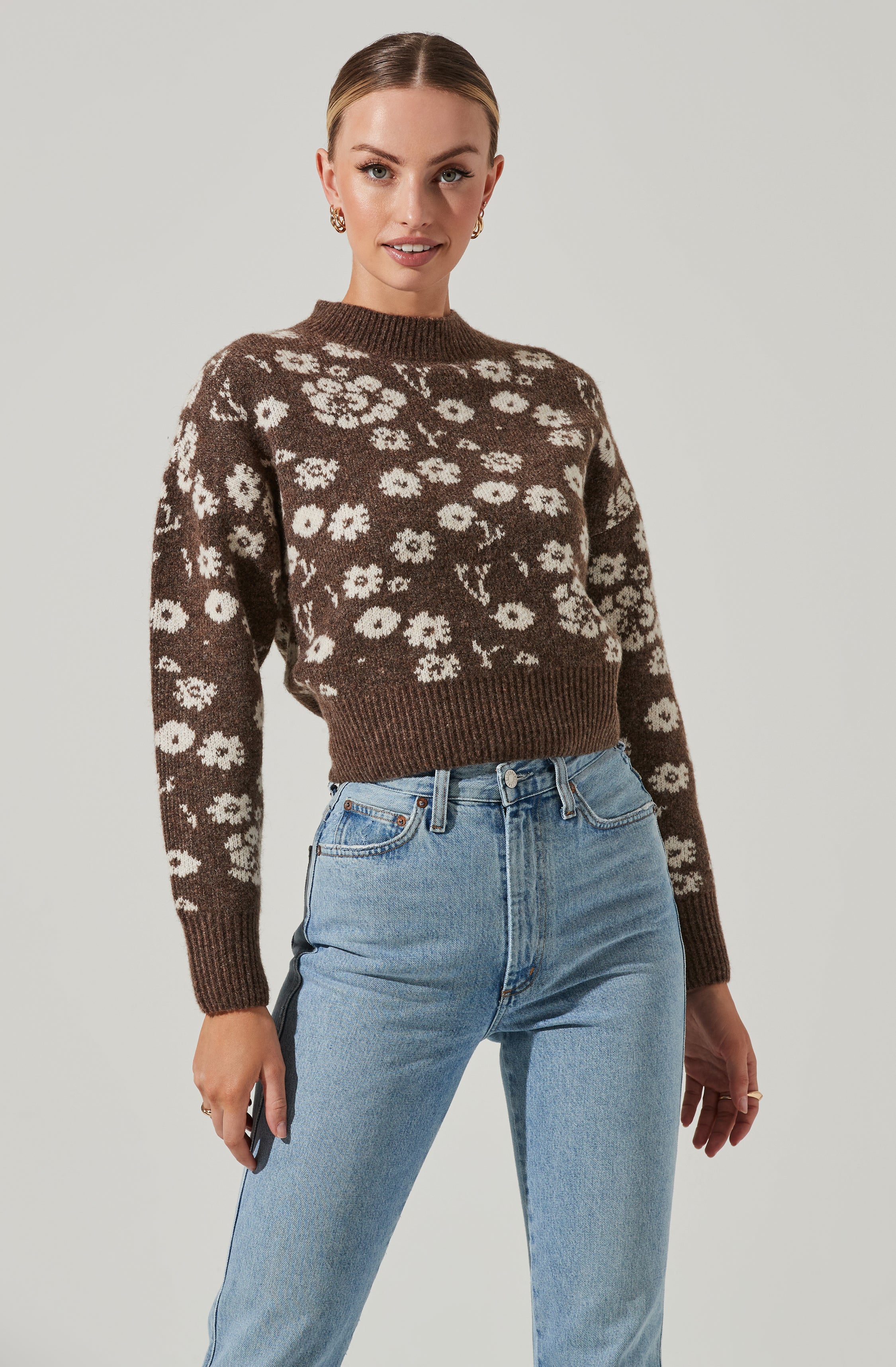 Saira Floral Sweater-Aljck