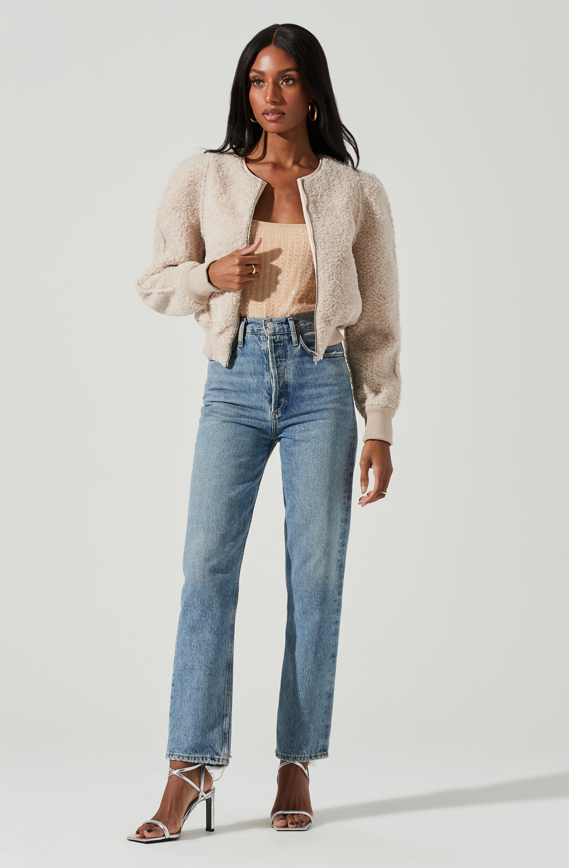 Stacy Faux Fur Jacket-Aljck