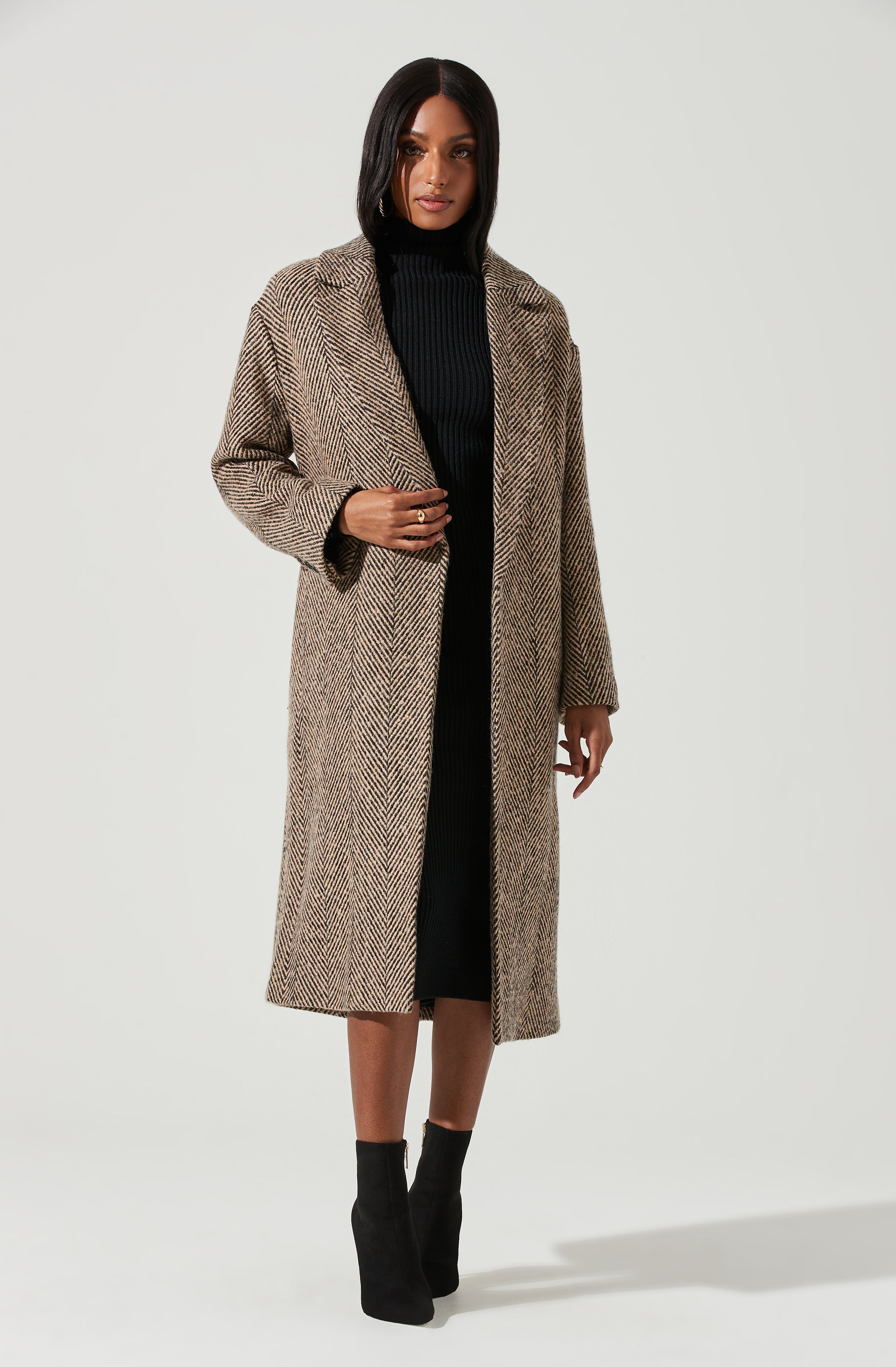 Rhodes Herringbone Tie Waist Coat-Aljck