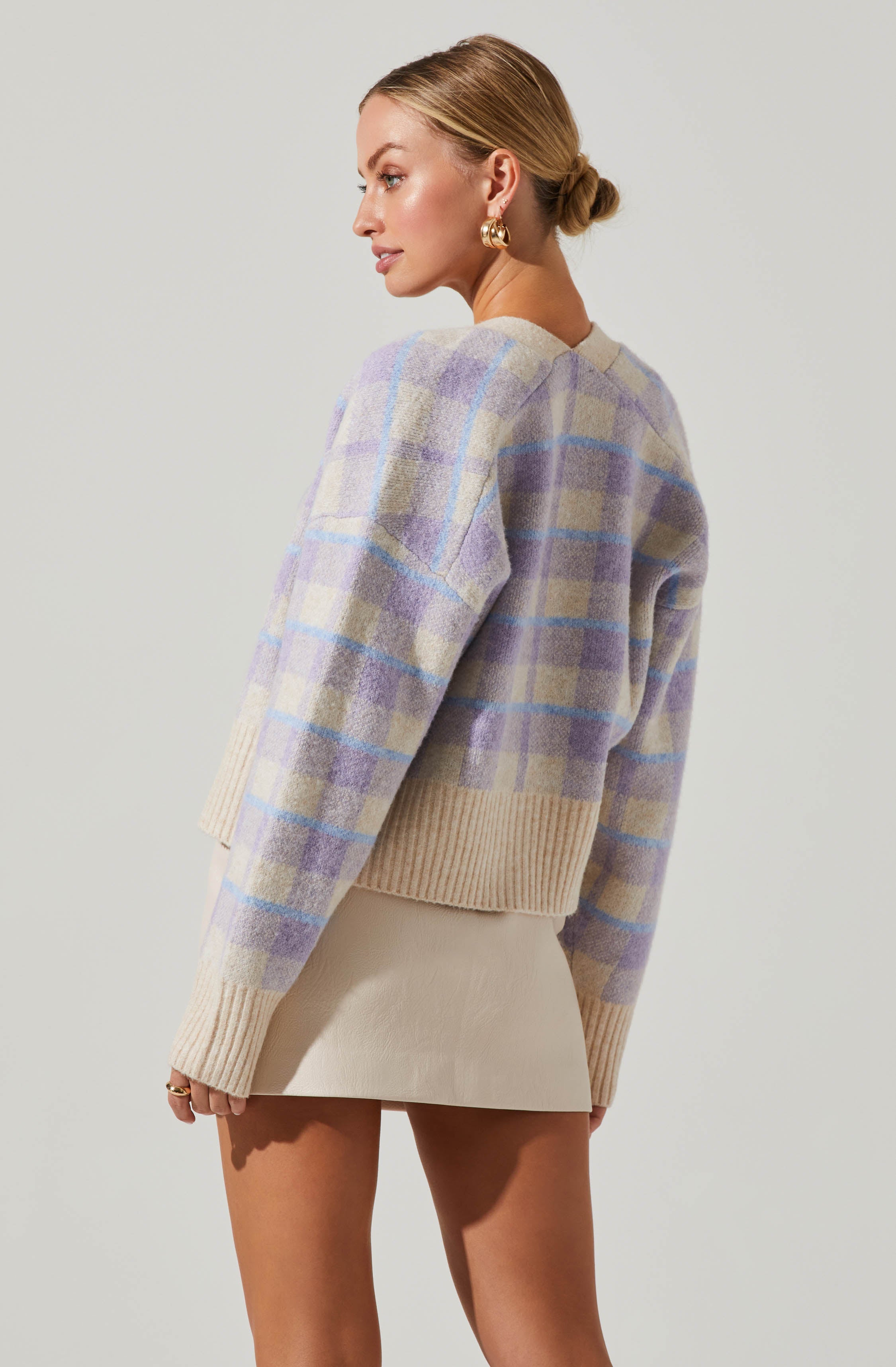 Belmont Plaid Cardigan-Aljck