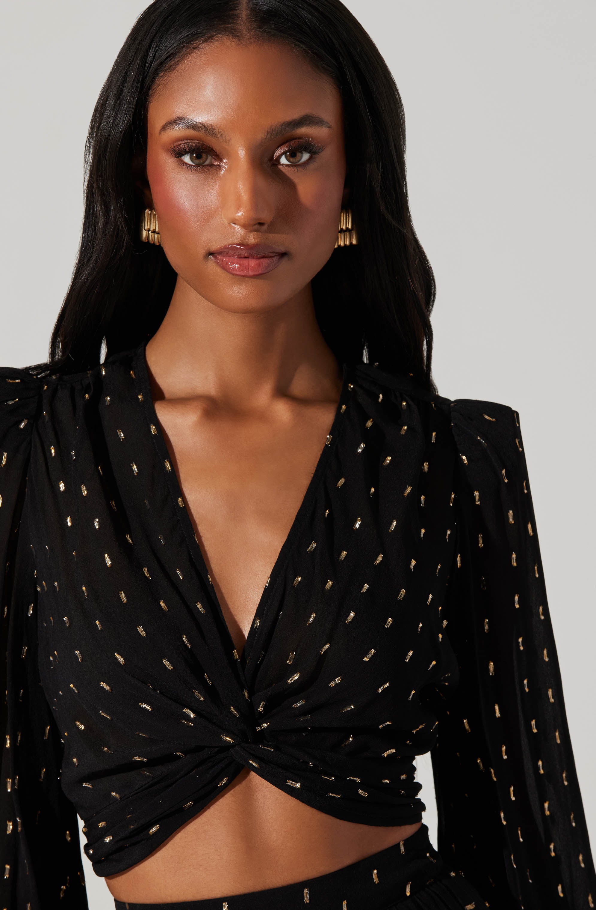 Nix Twist Front Crop Top-Aljck