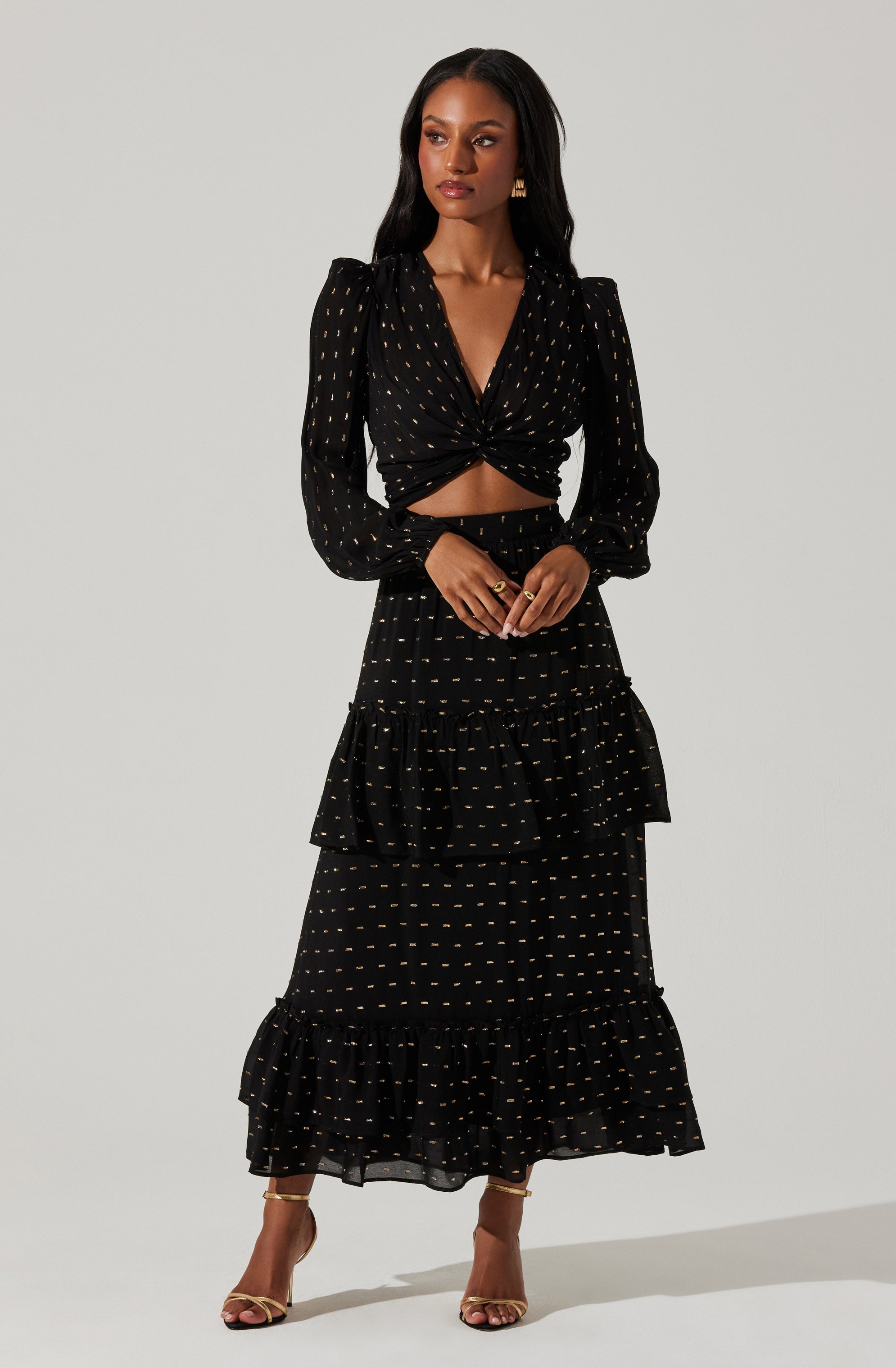 Nix Twist Front Crop Top-Aljck