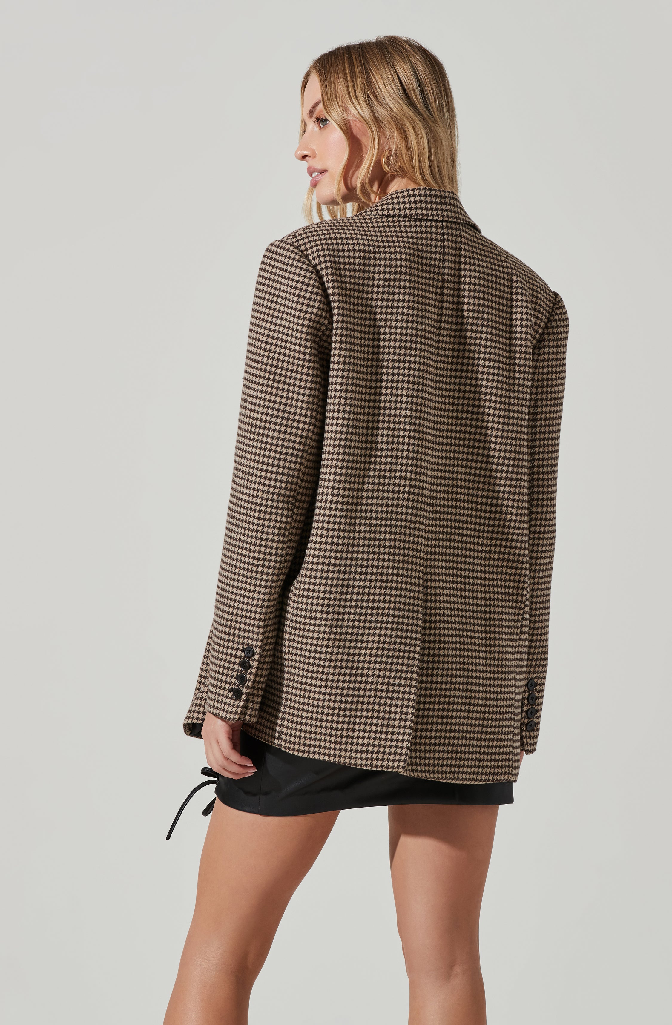 Rachel Houndstooth Blazer-Aljck