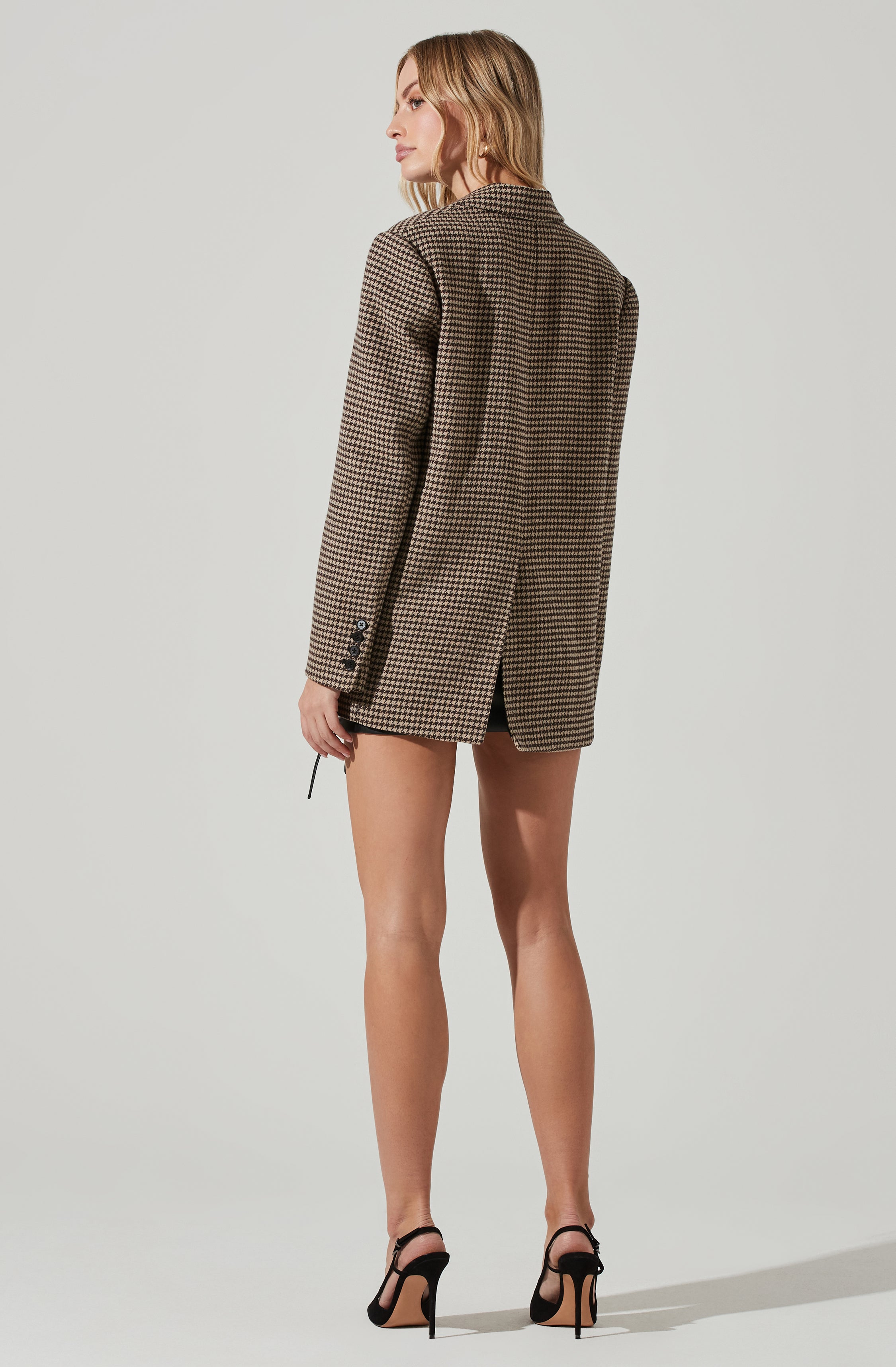 Rachel Houndstooth Blazer-Aljck