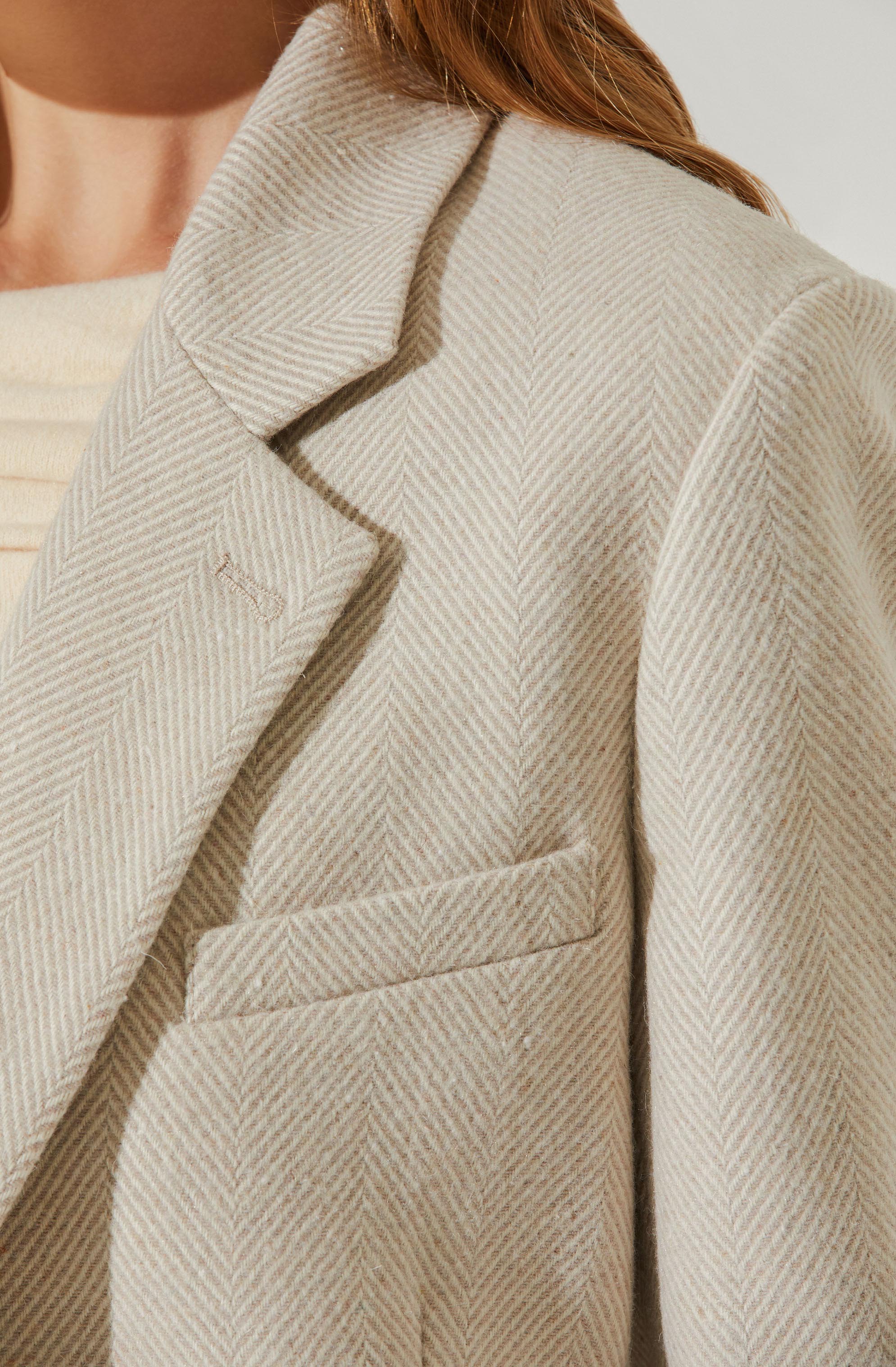 Rachel Wool Blend Oversized Blazer-Aljck