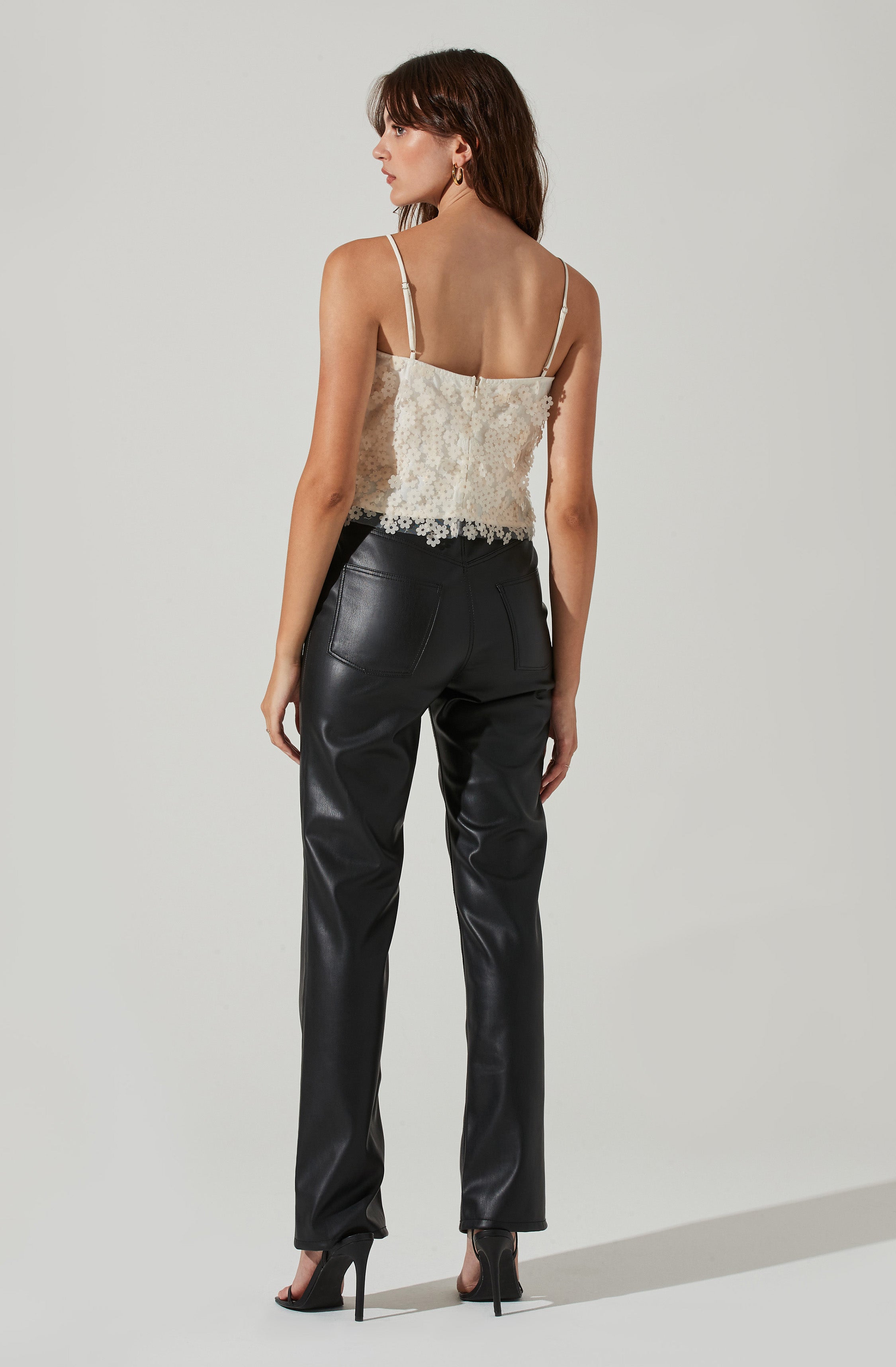 Luxoria Flower Sequin Top-Aljck