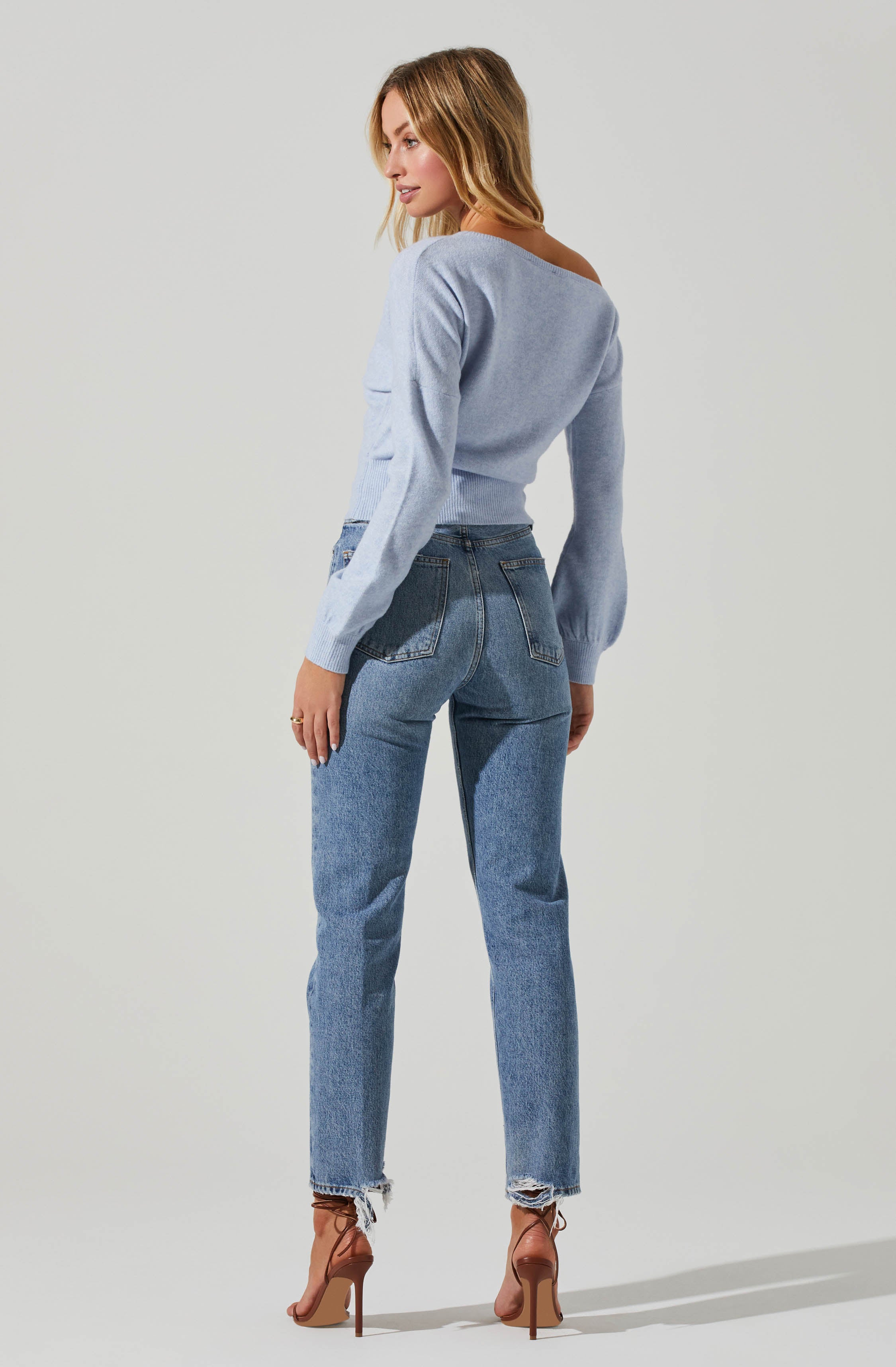 Chantria Off Shoulder Sweater-Aljck