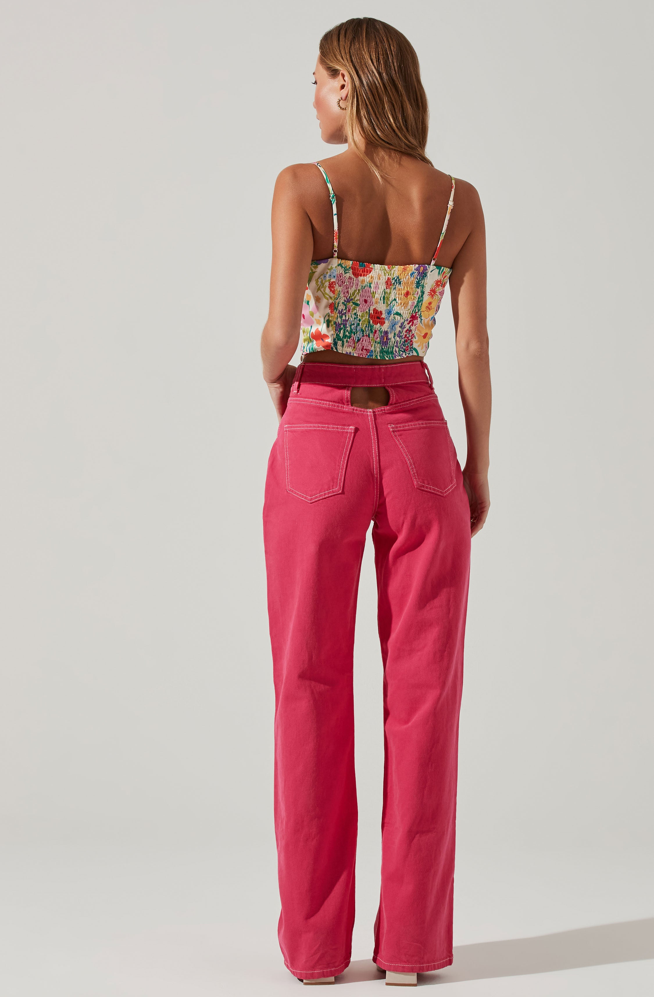 Ellery Floral Crop Top-Aljck
