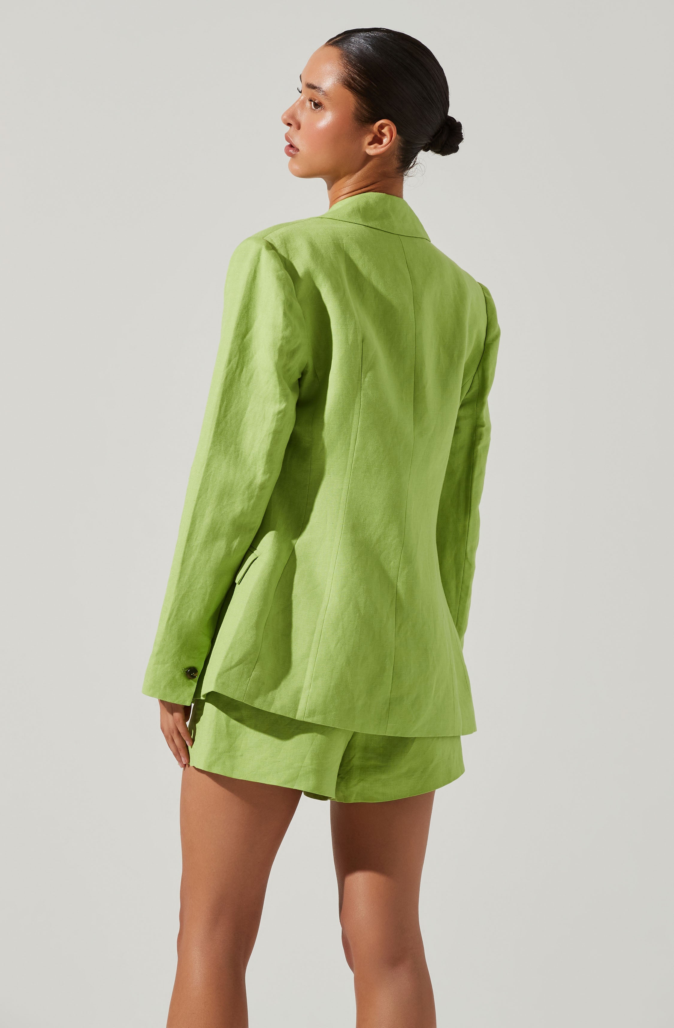 Ayra Front Button Blazer-Aljck