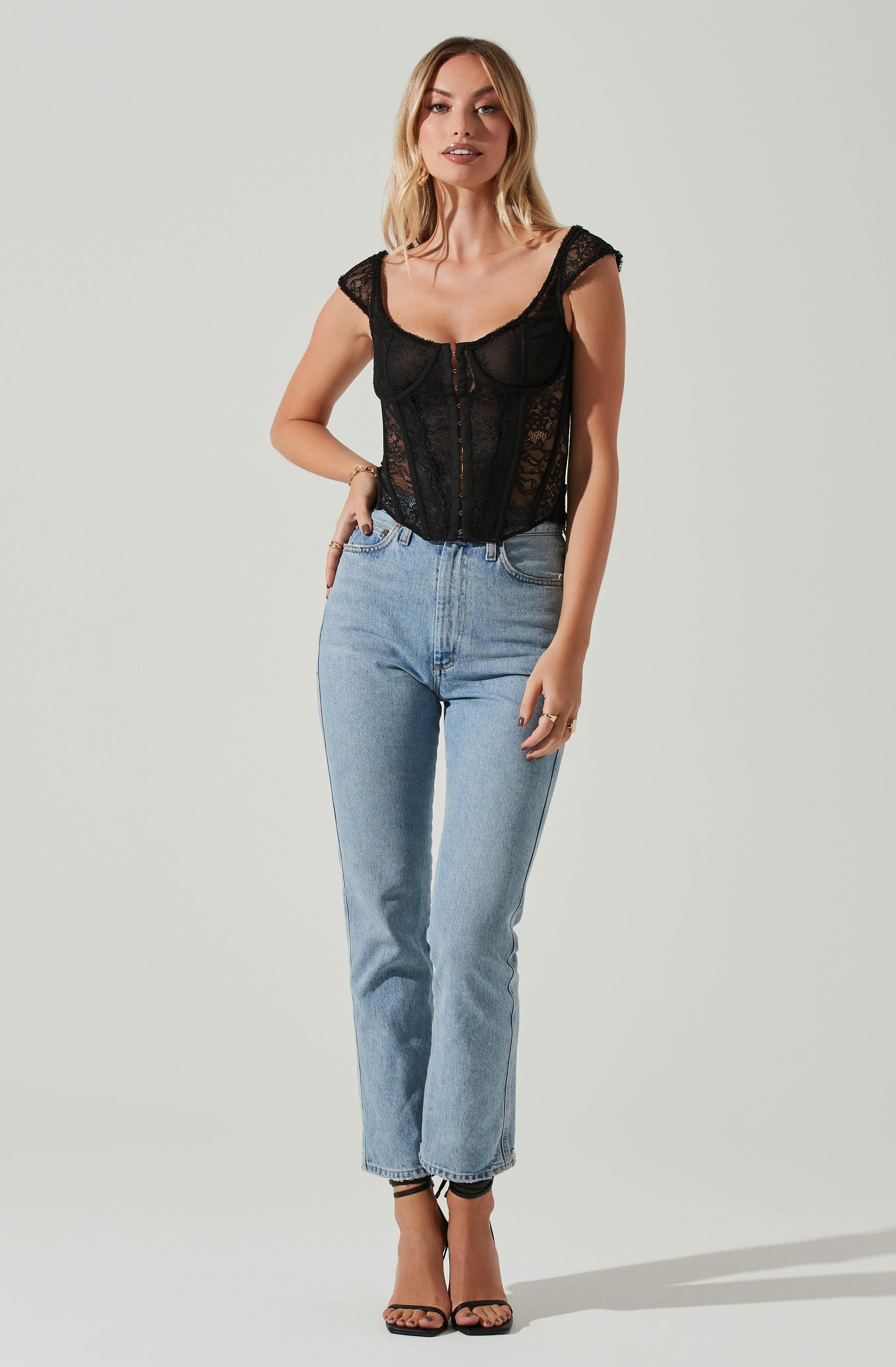 Brooke Lace Corset Top-Aljck