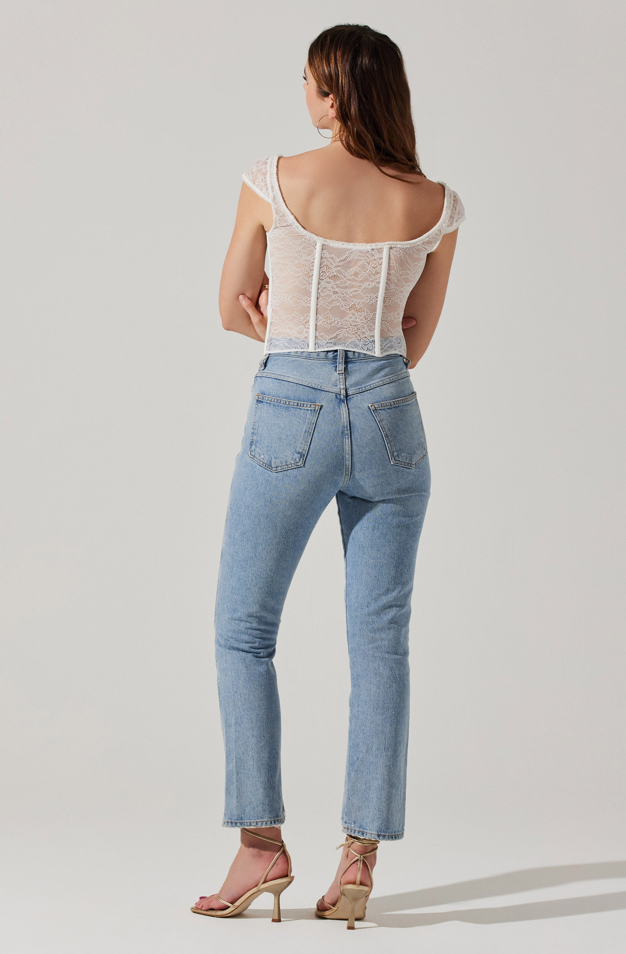 Brooke Lace Corset Top-Aljck