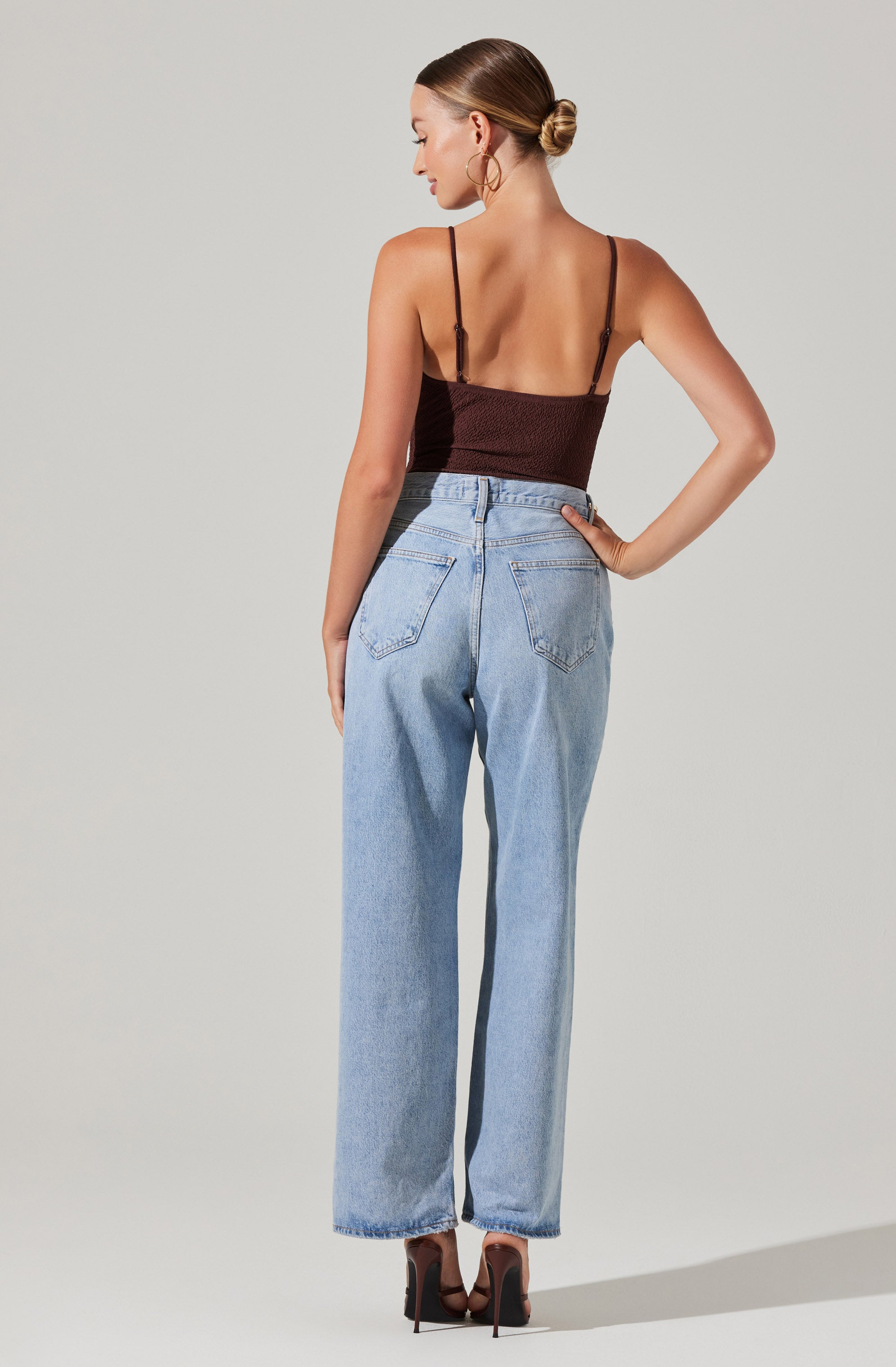 Fia Textured Bodysuit-Aljck