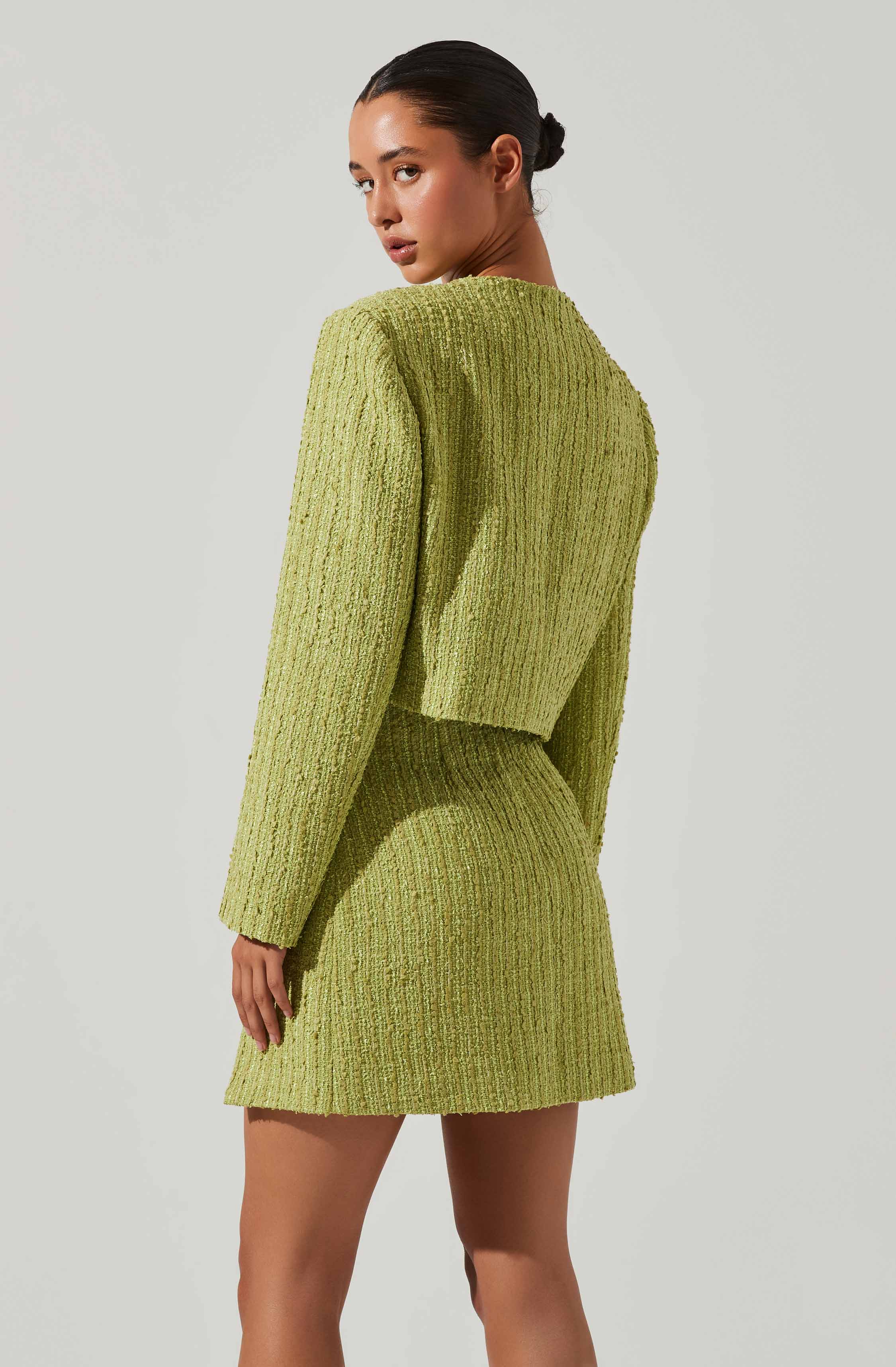 Covina Tweed Cropped Jacket-Aljck