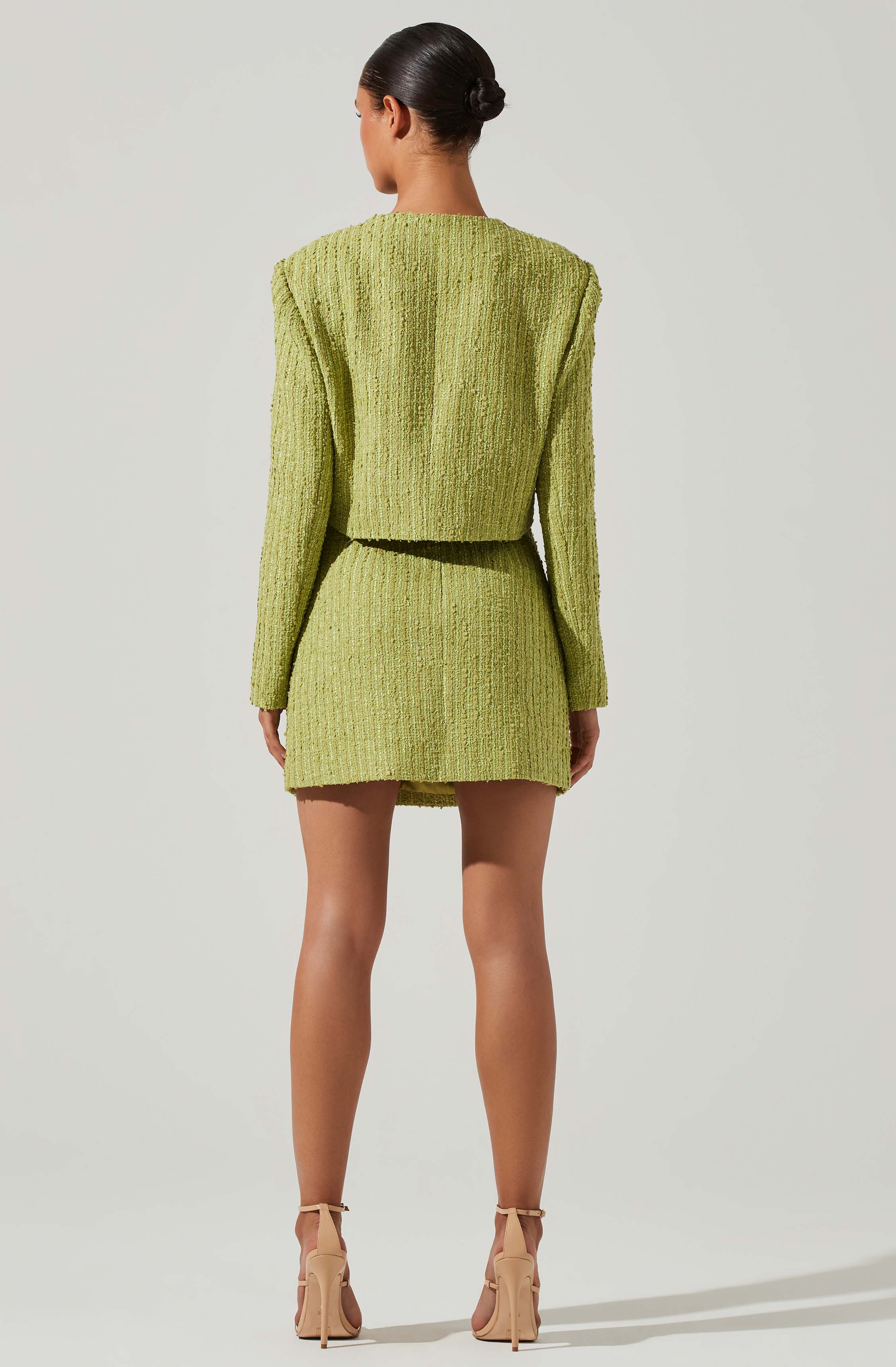 Covina Tweed Cropped Jacket-Aljck