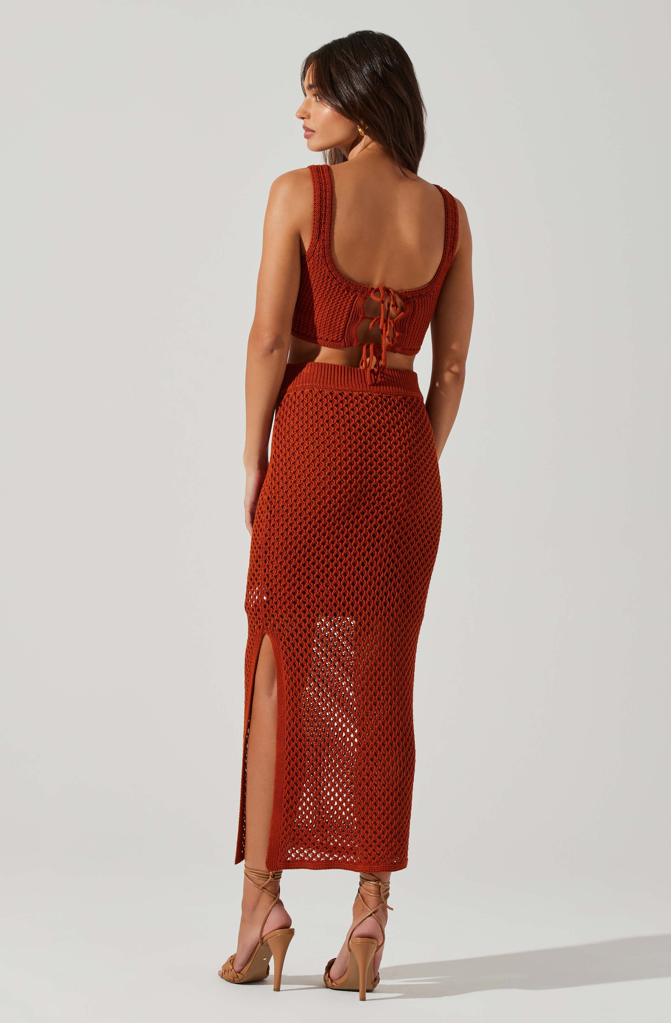 Kendelle Crochet Crop Top-Aljck