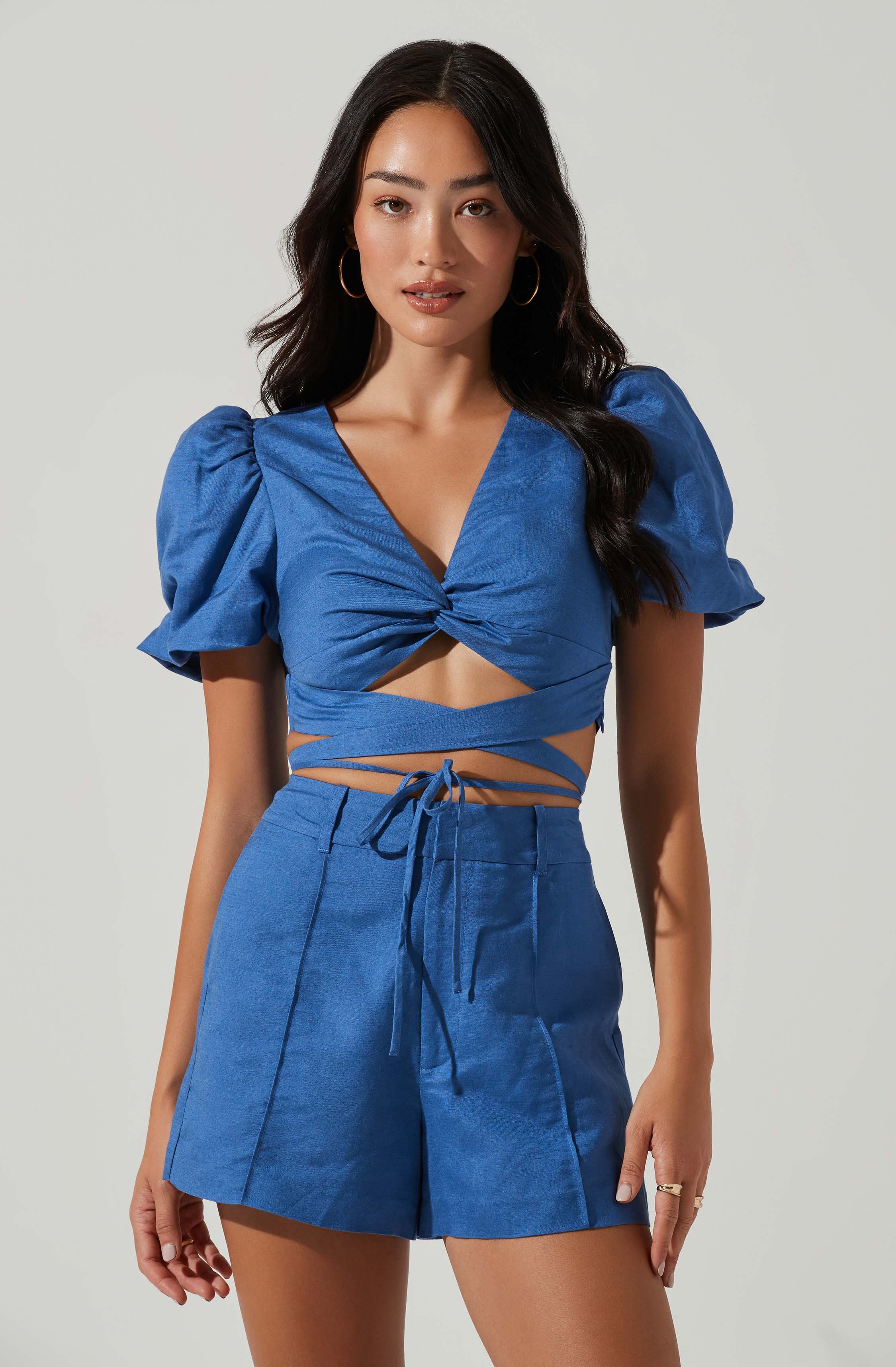 Nuria Puff Sleeve Top-Aljck