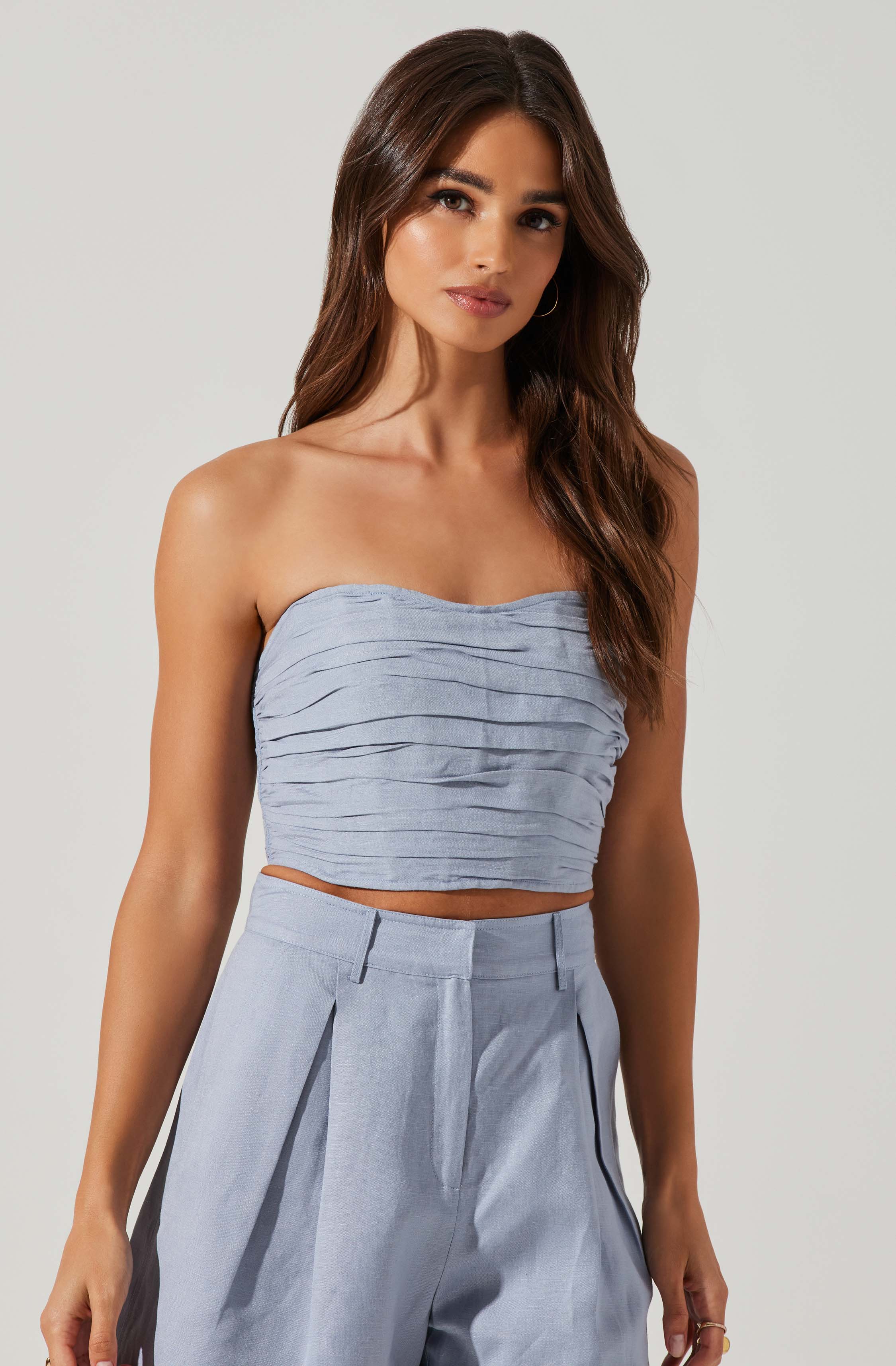 Jessamine Ruched Tube Top-Aljck