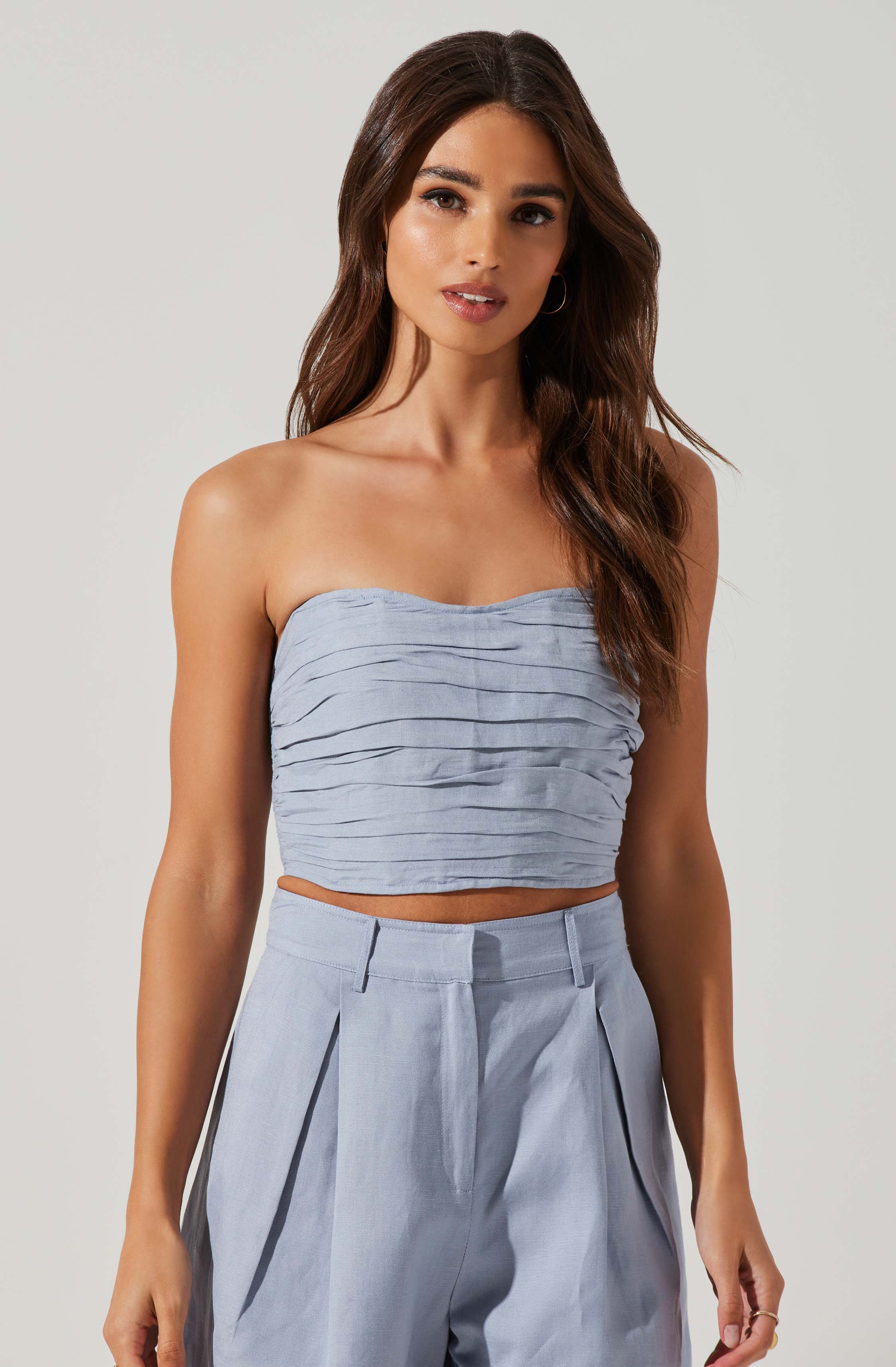 Jessamine Ruched Tube Top-Aljck