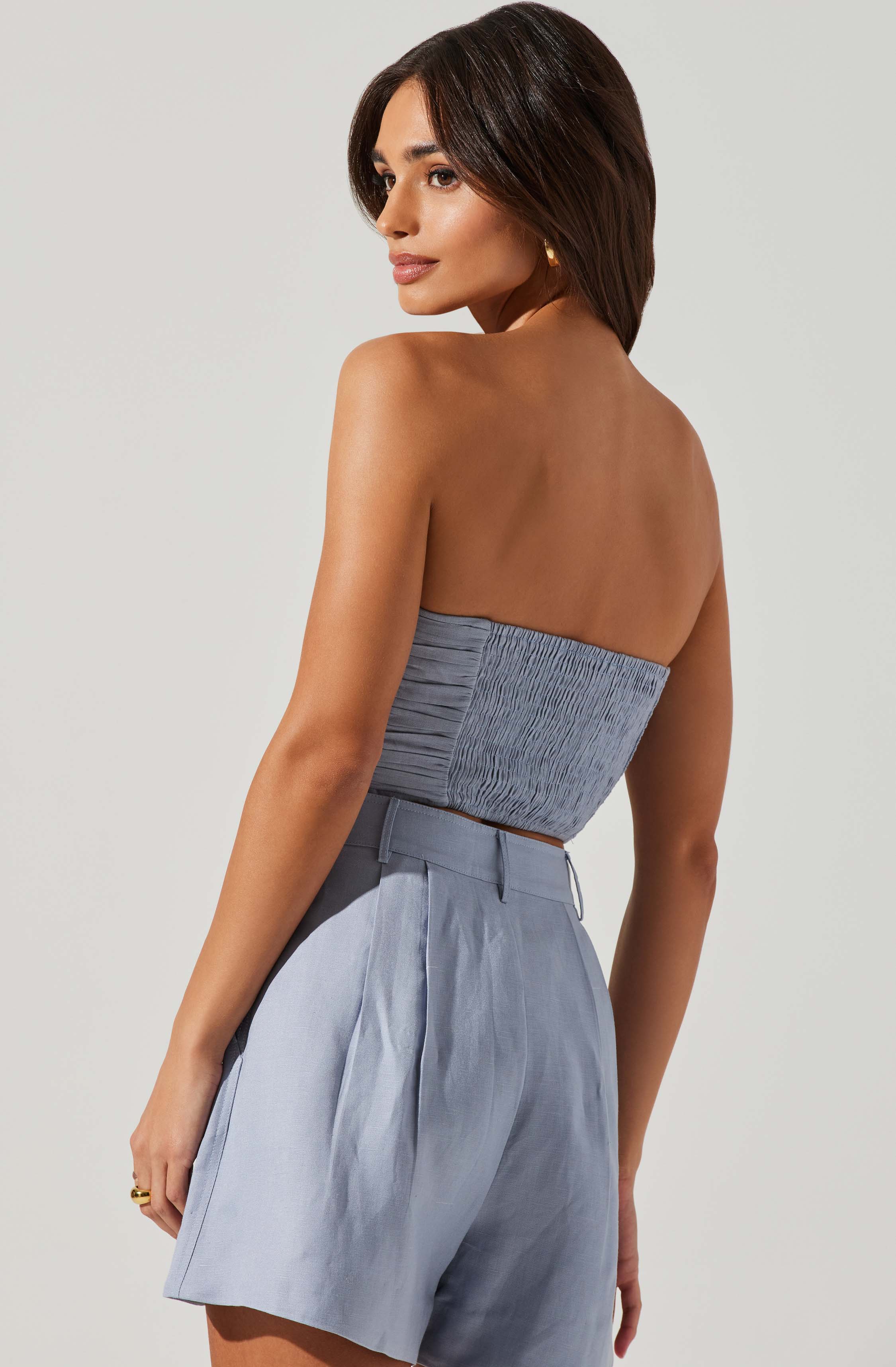 Jessamine Ruched Tube Top-Aljck