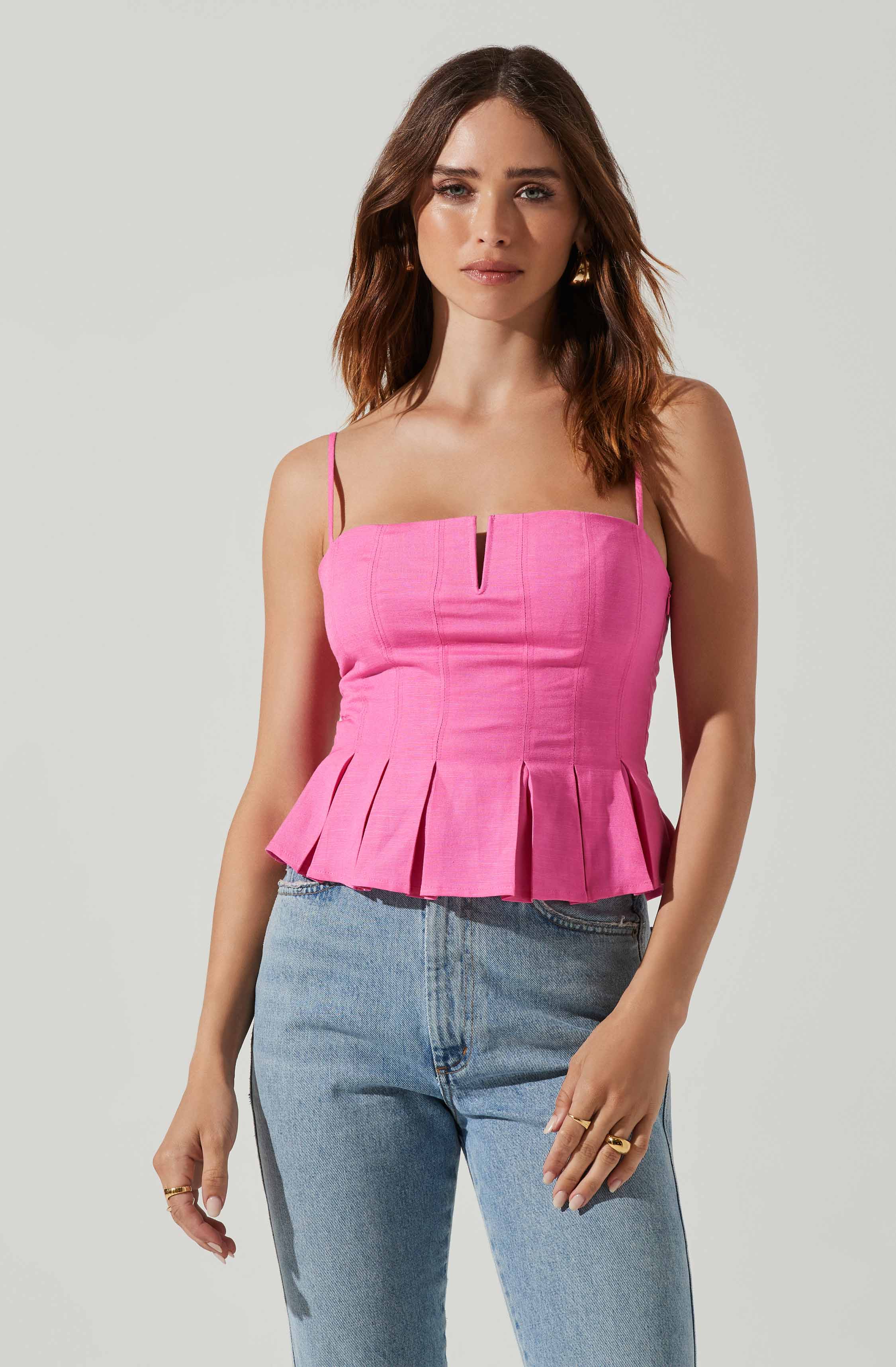 Rhoda Pleated Top-Aljck