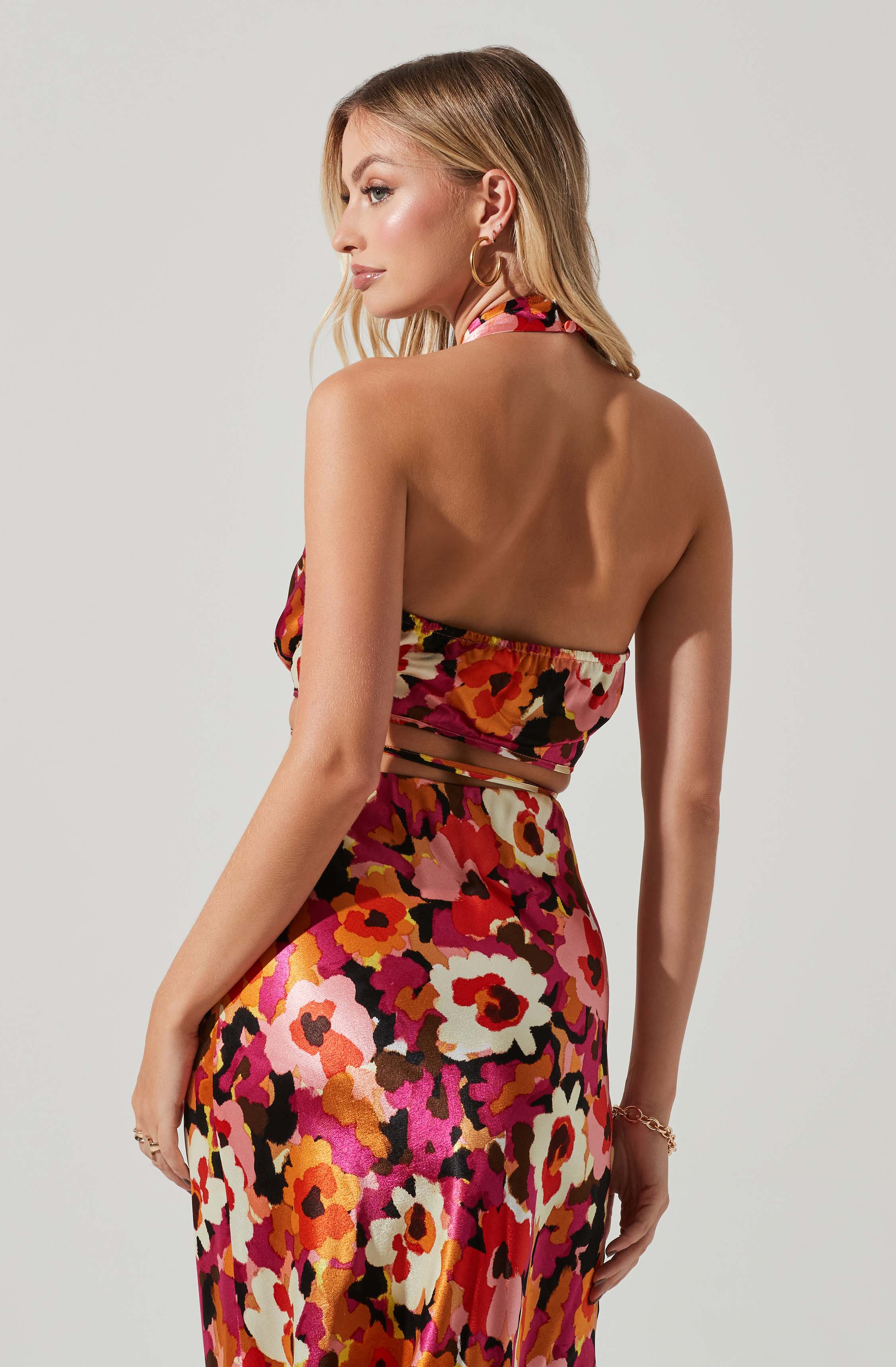 Adonia Floral Halter Top-Aljck