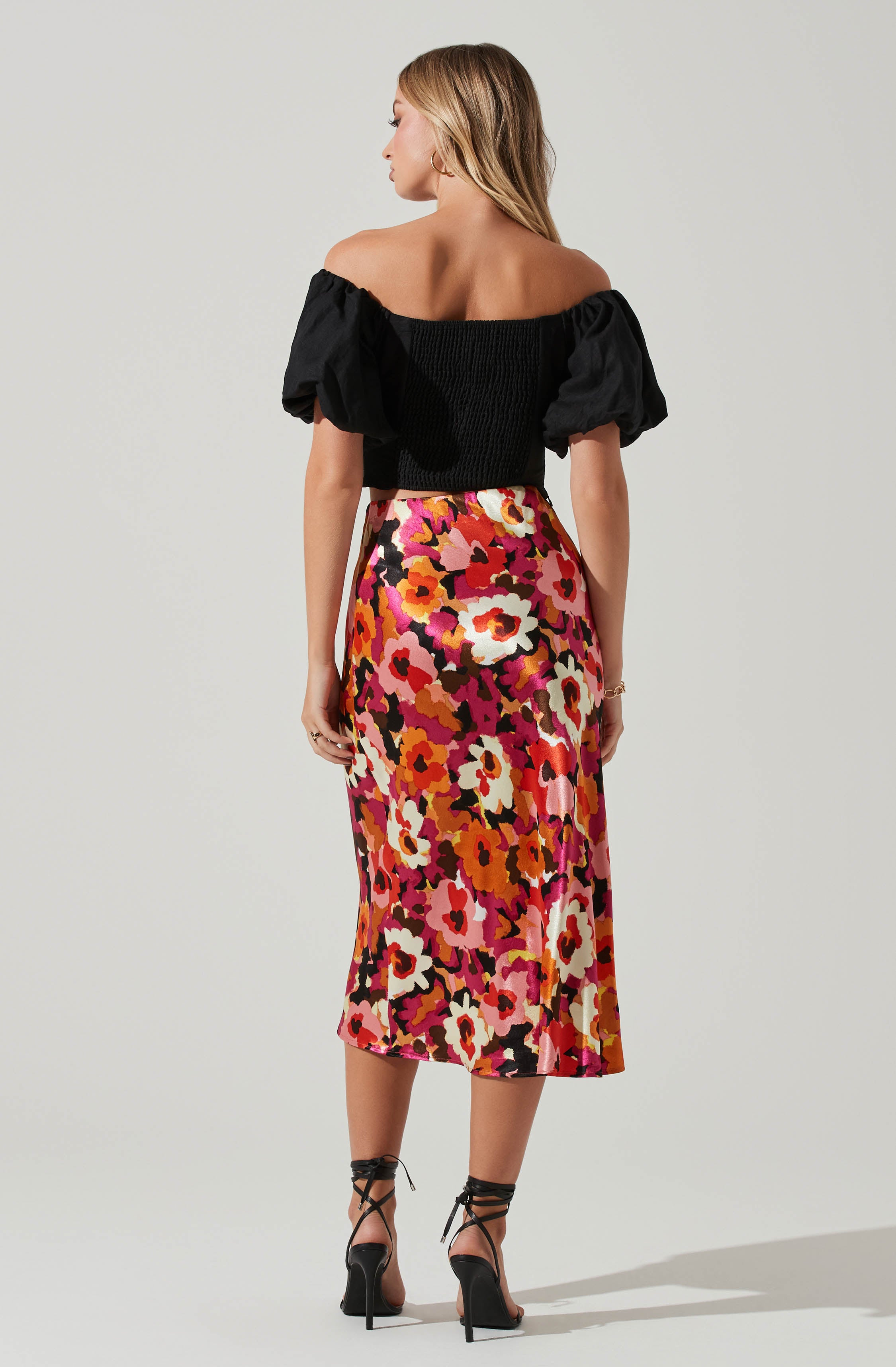 Laurana Off Shoulder Puff Sleeve Top-Aljck