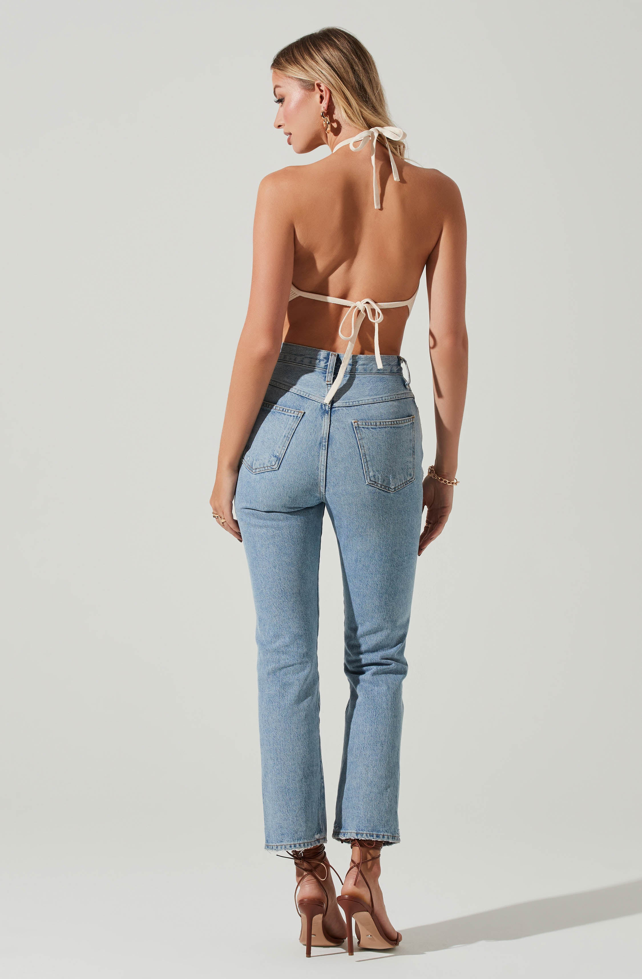 Cleora Handkerchief Halter Top-Aljck