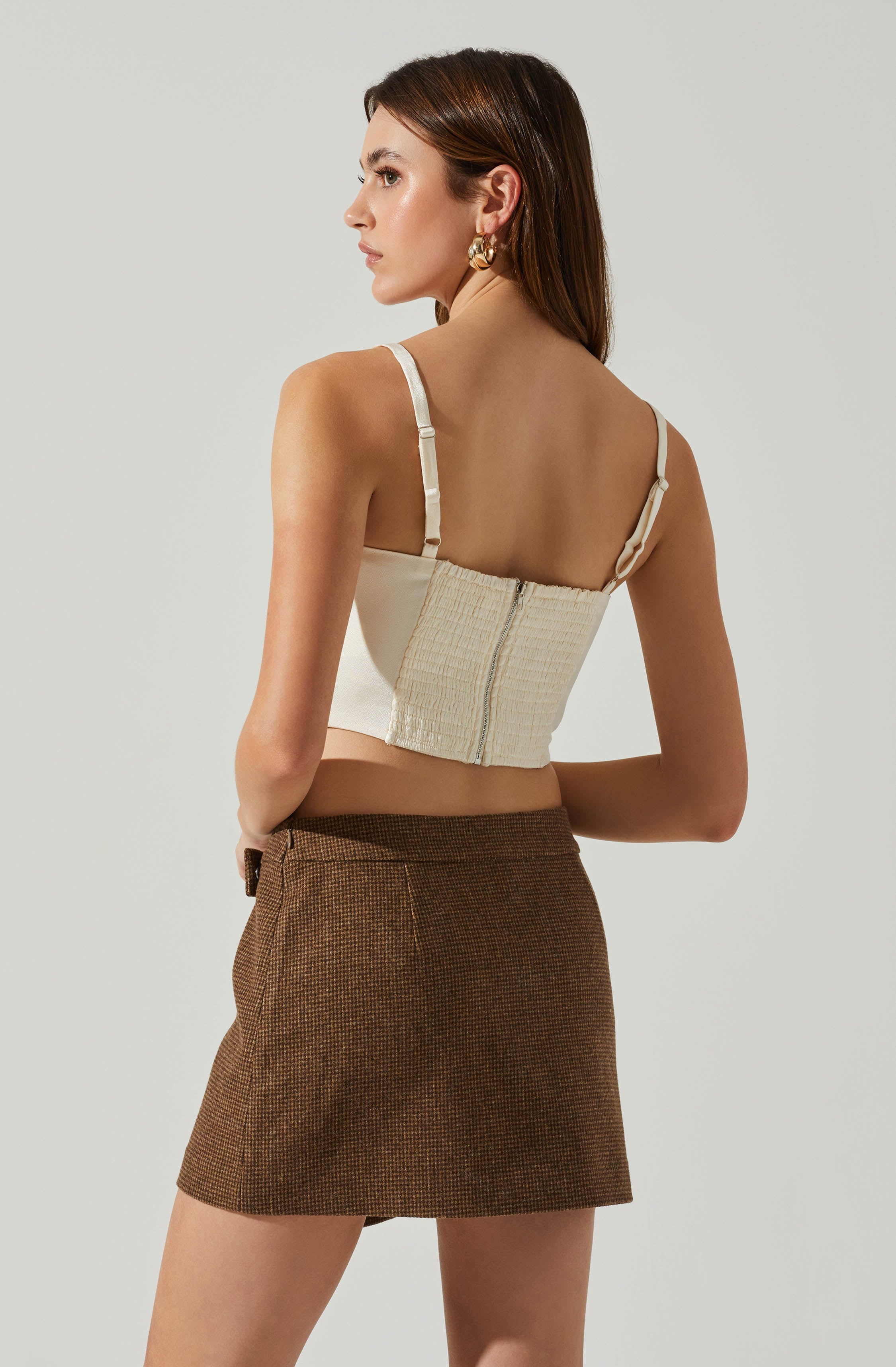 Janet Ruched Bustier Top-Aljck