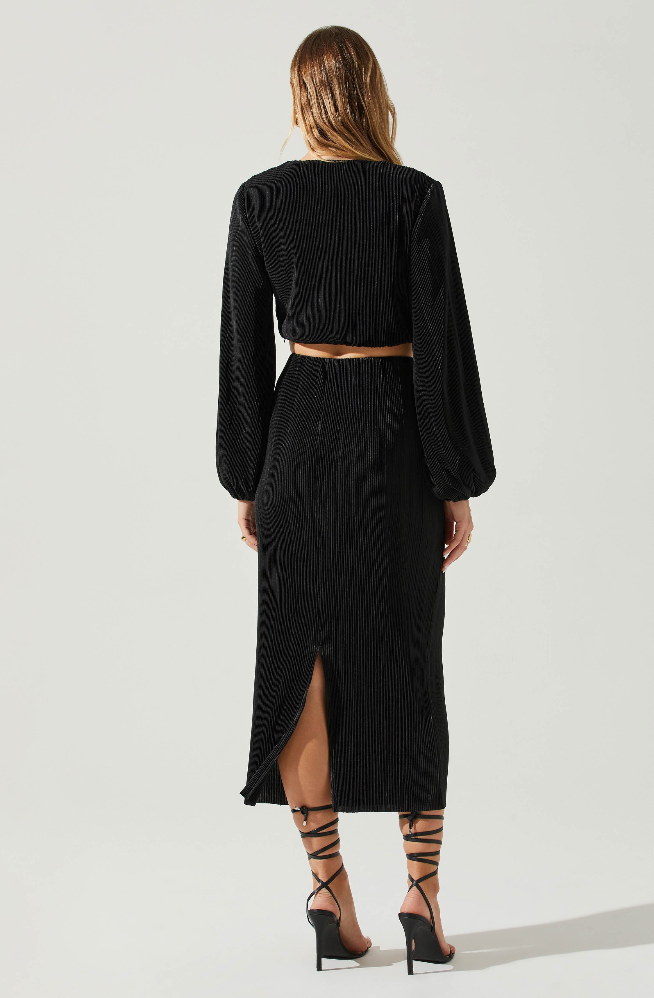 Cataleya Plisse Twist Bust Top-Aljck