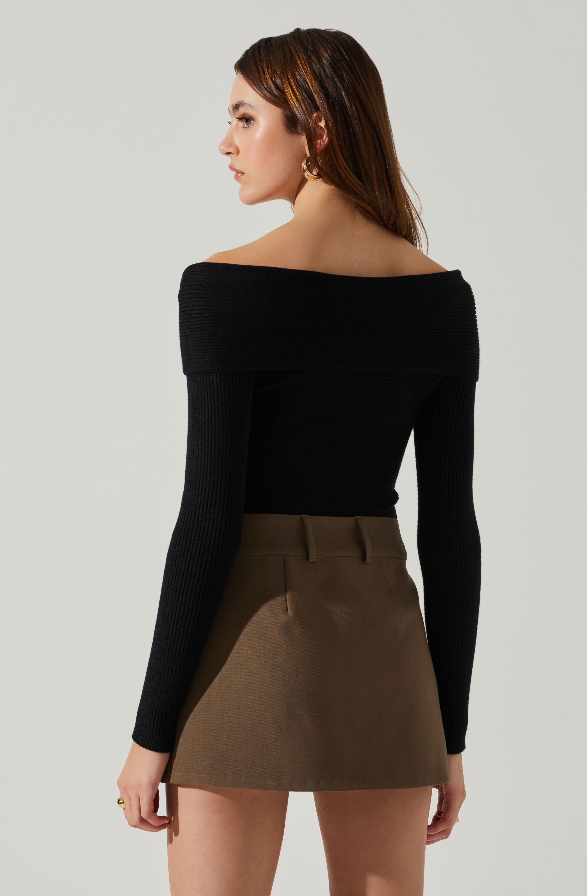 Zayla  Off the Shoulder Sweater-Aljck