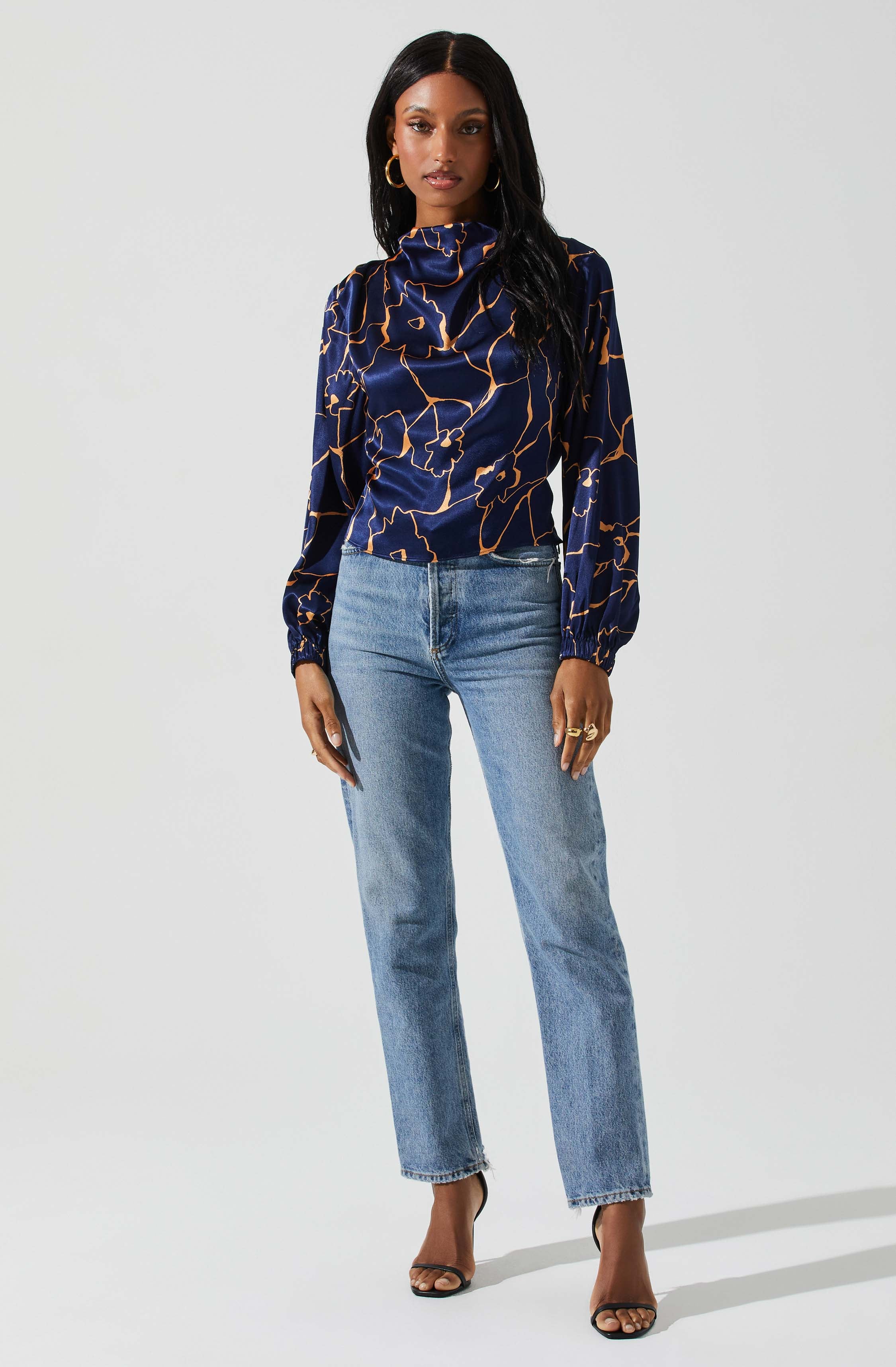 Veronica Floral Cutout Top-Aljck