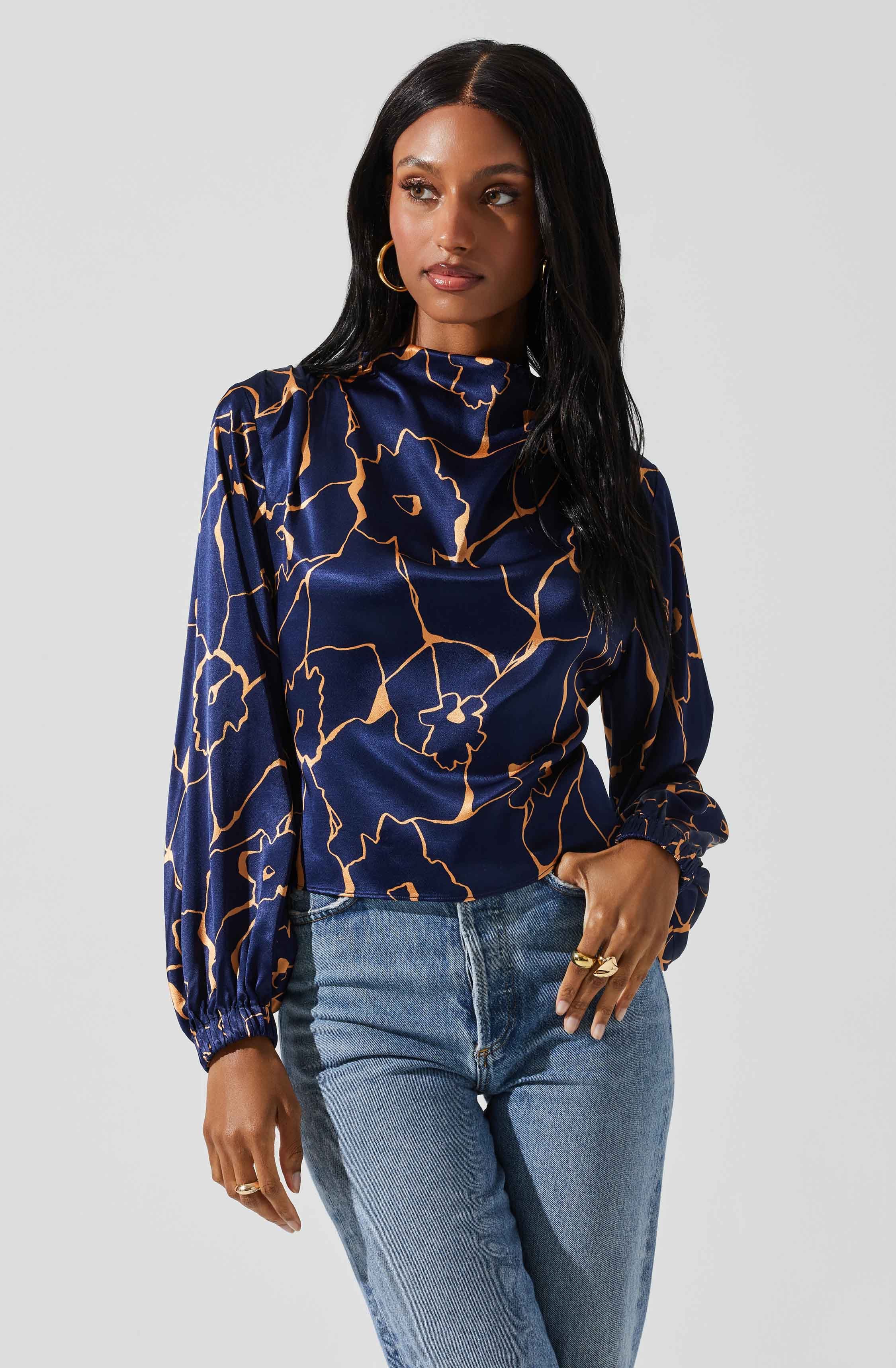 Veronica Floral Cutout Top-Aljck
