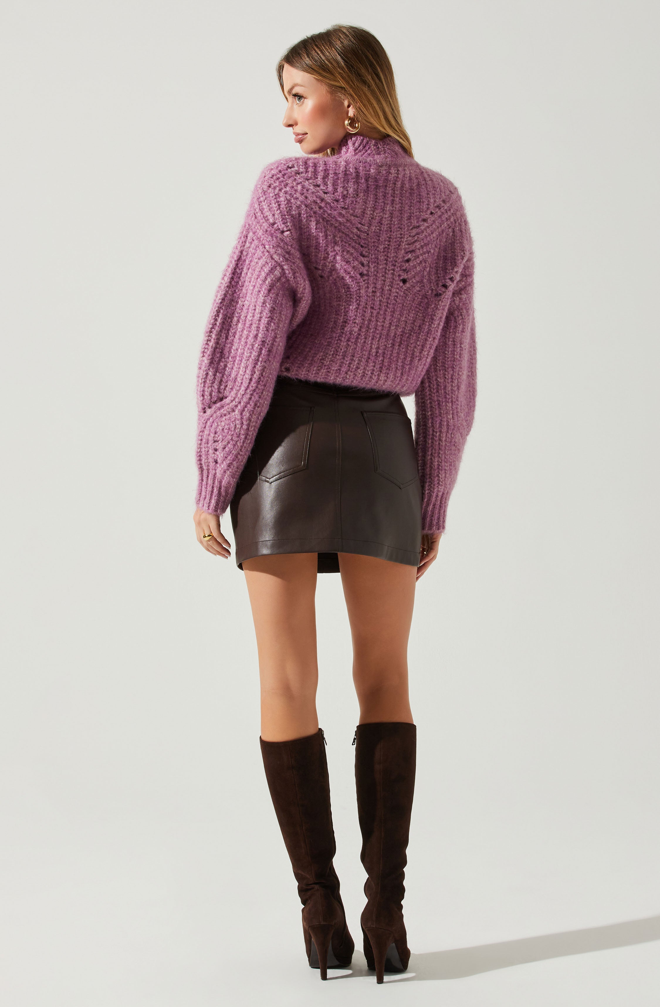 Sunniva Mock Neck Sweater-Aljck