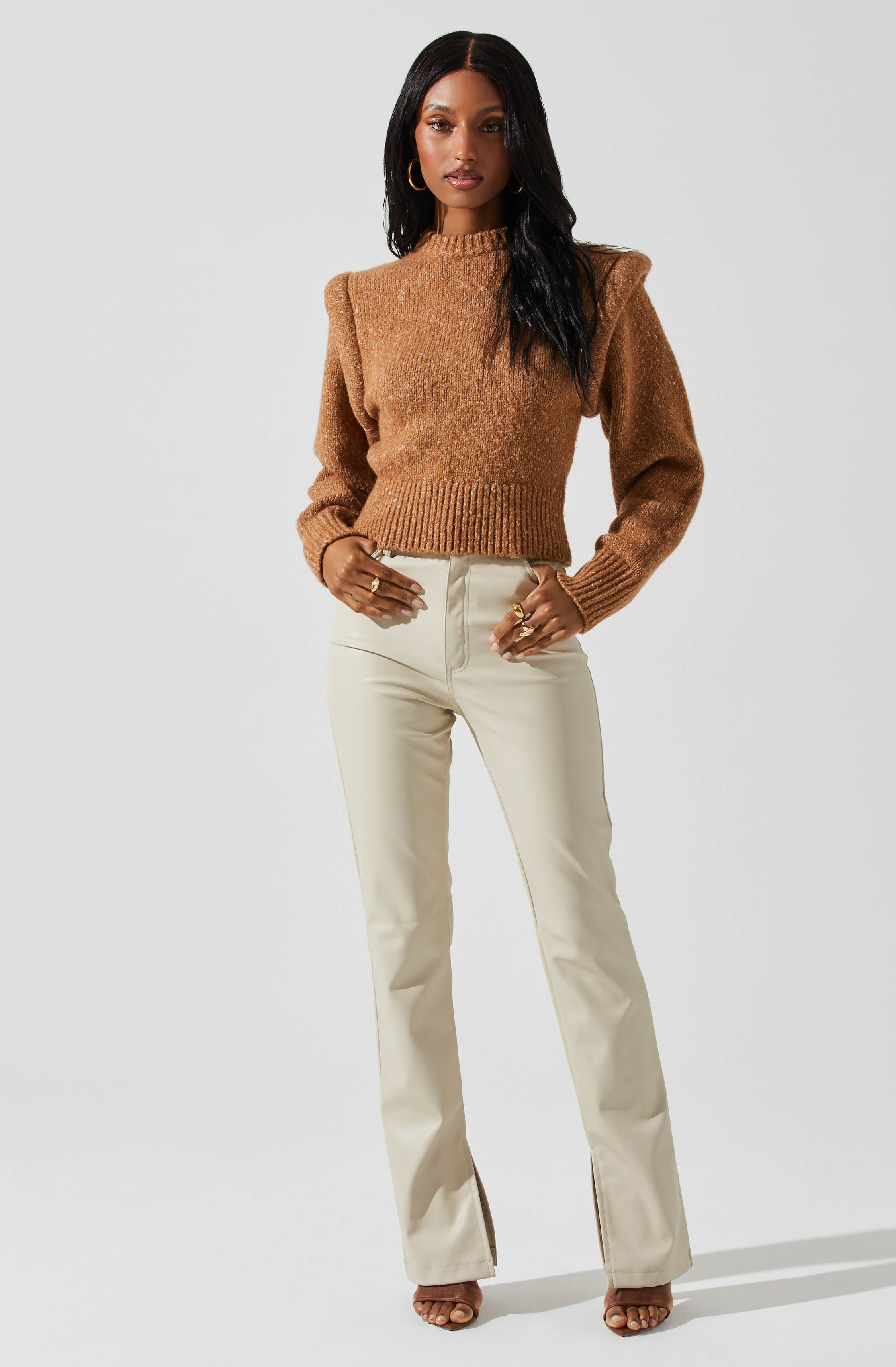 Luciana Shoulder Detail Sweater-Aljck