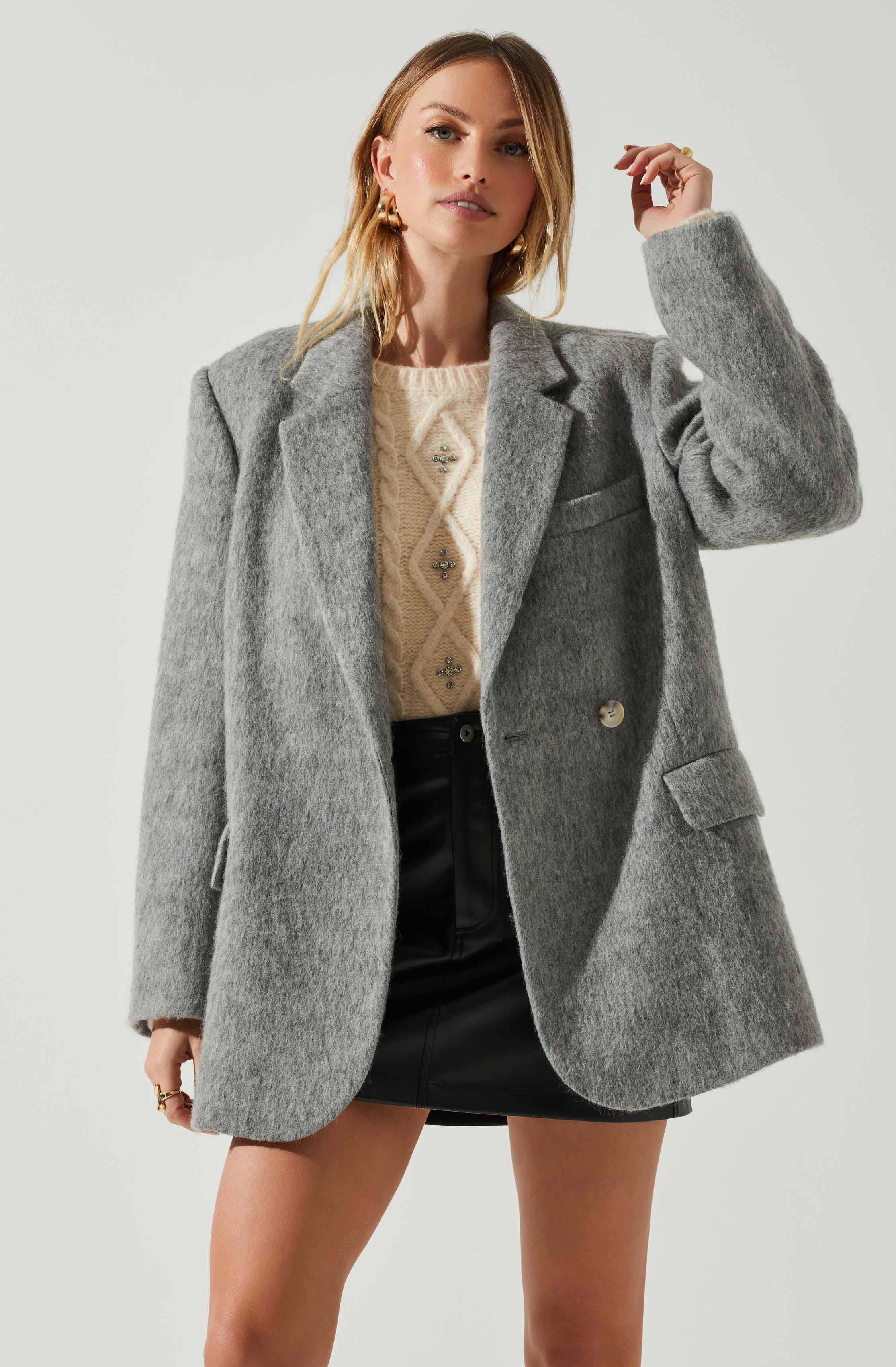 Kindra Wool Blend Coat-Aljck