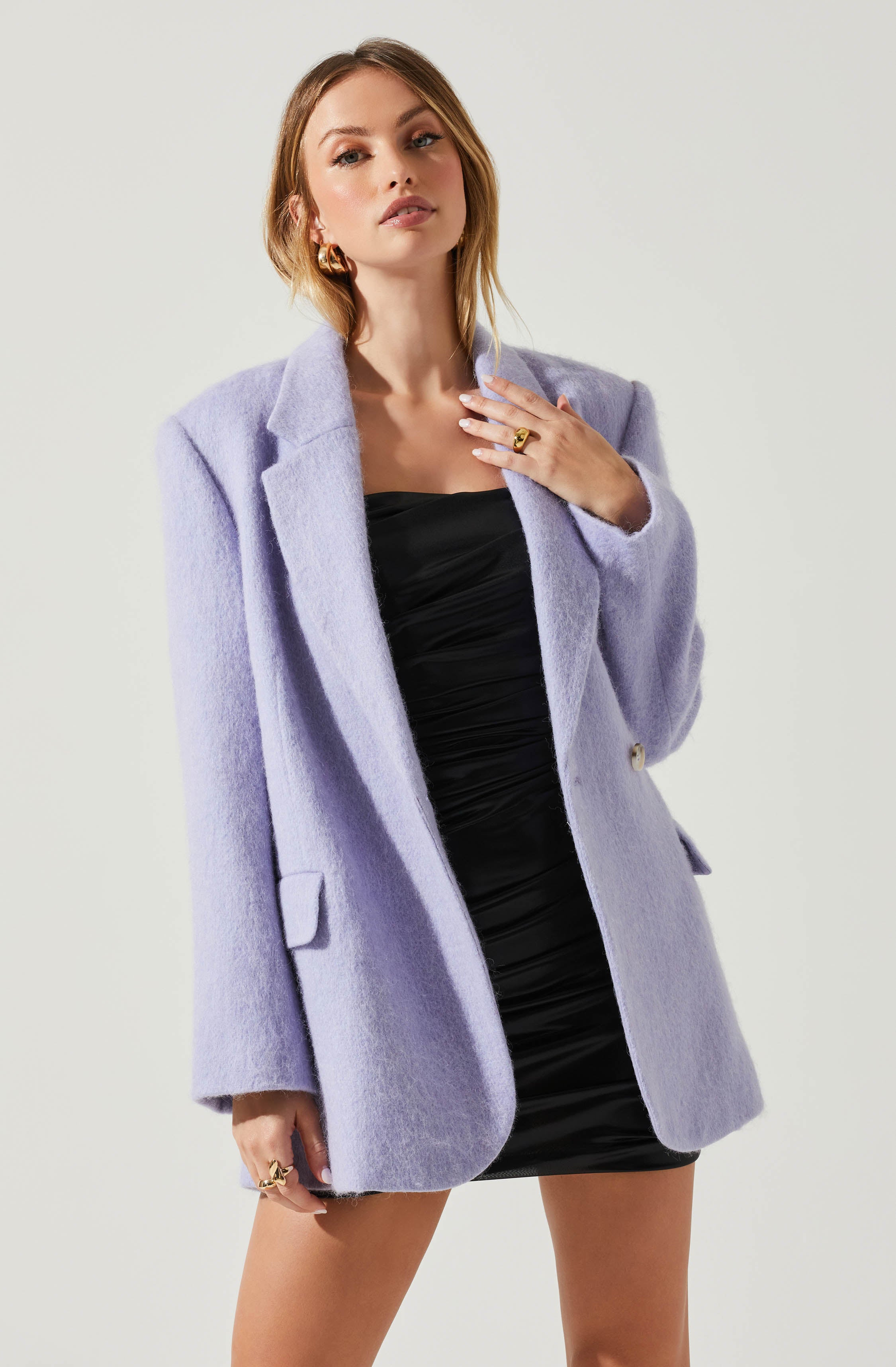 Kindra Wool Blend Coat-Aljck