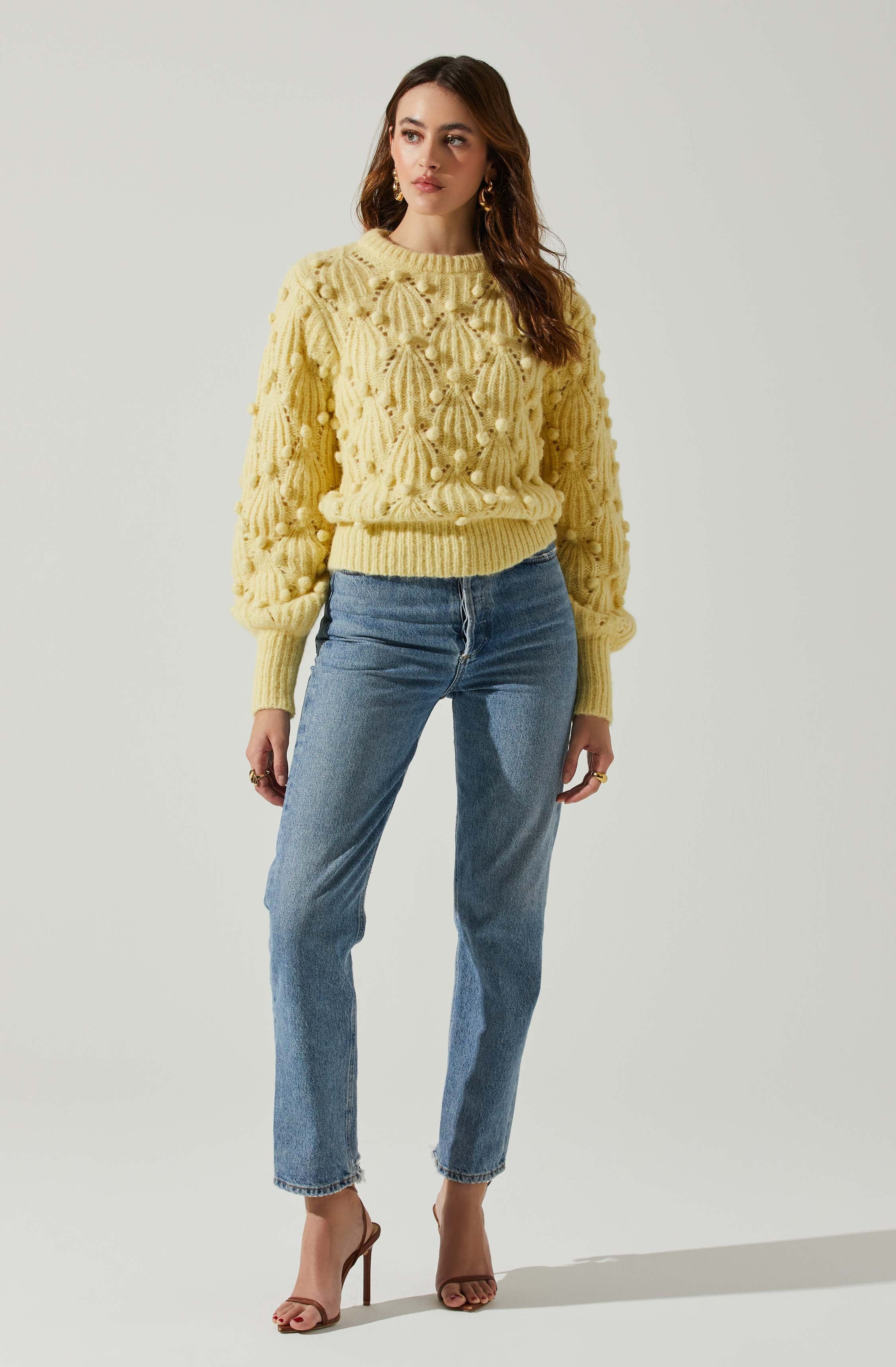 Lexi Pom Pom Embellished Sweater-Aljck