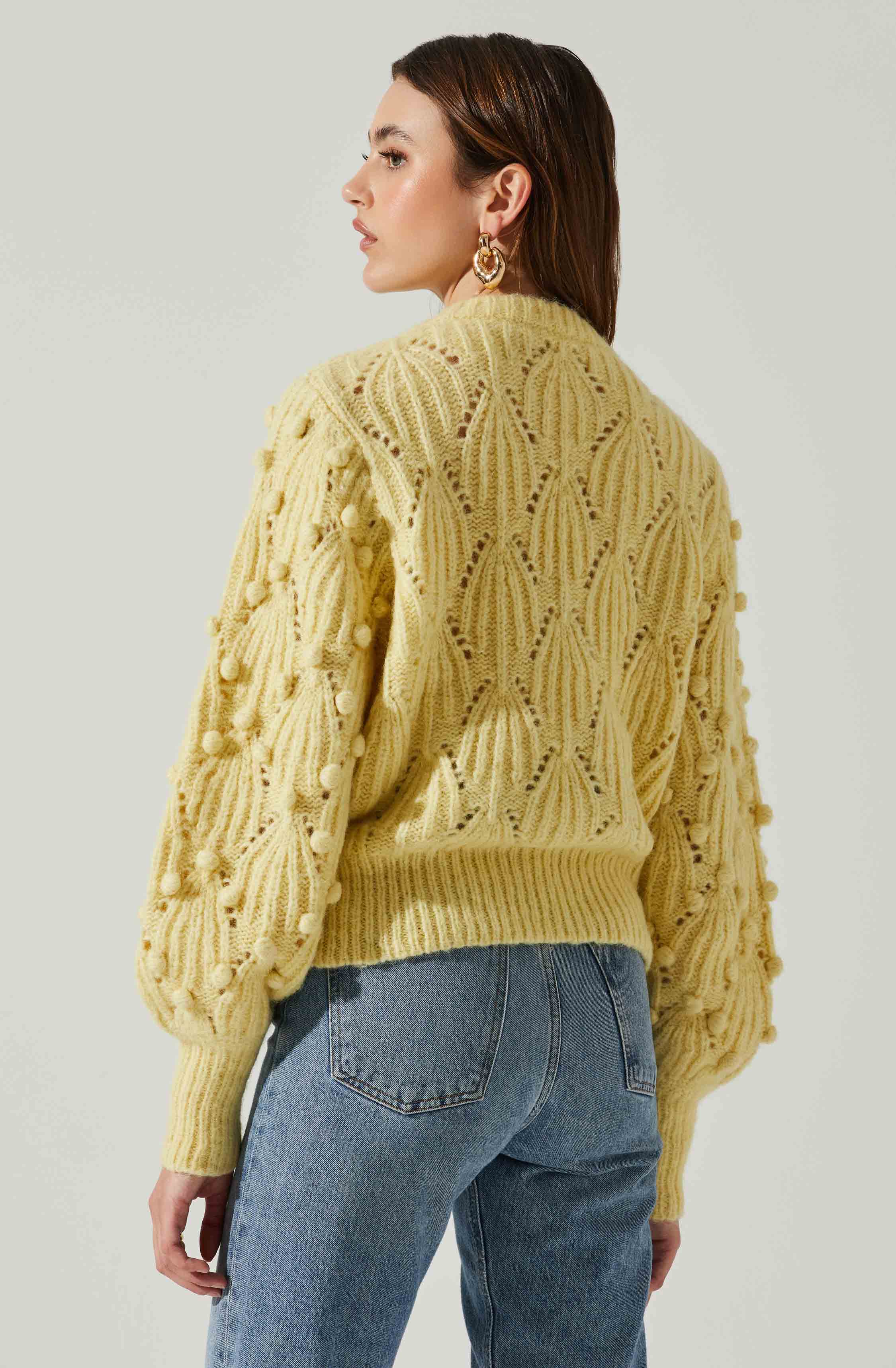 Lexi Pom Pom Embellished Sweater-Aljck