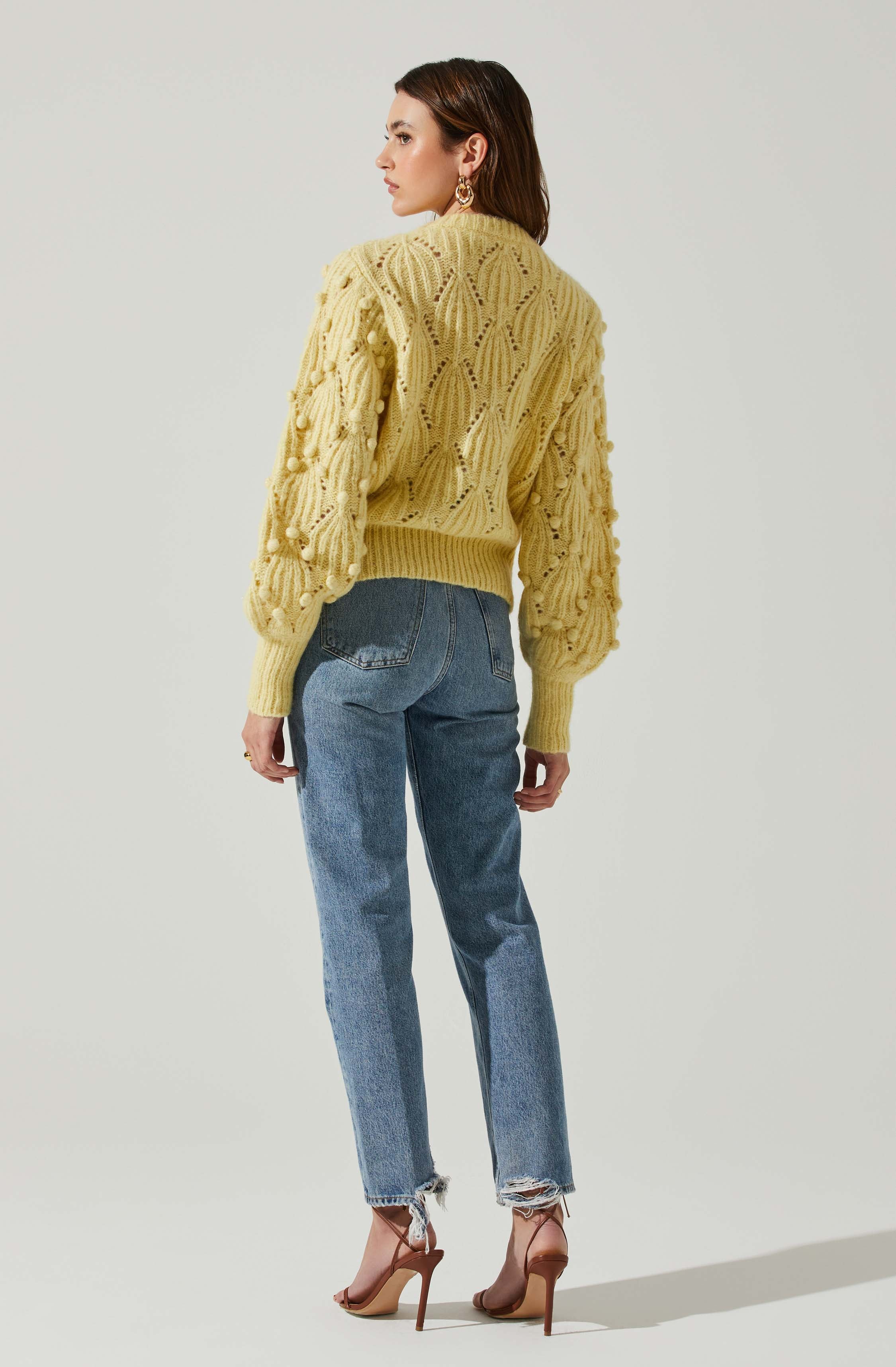 Lexi Pom Pom Embellished Sweater-Aljck