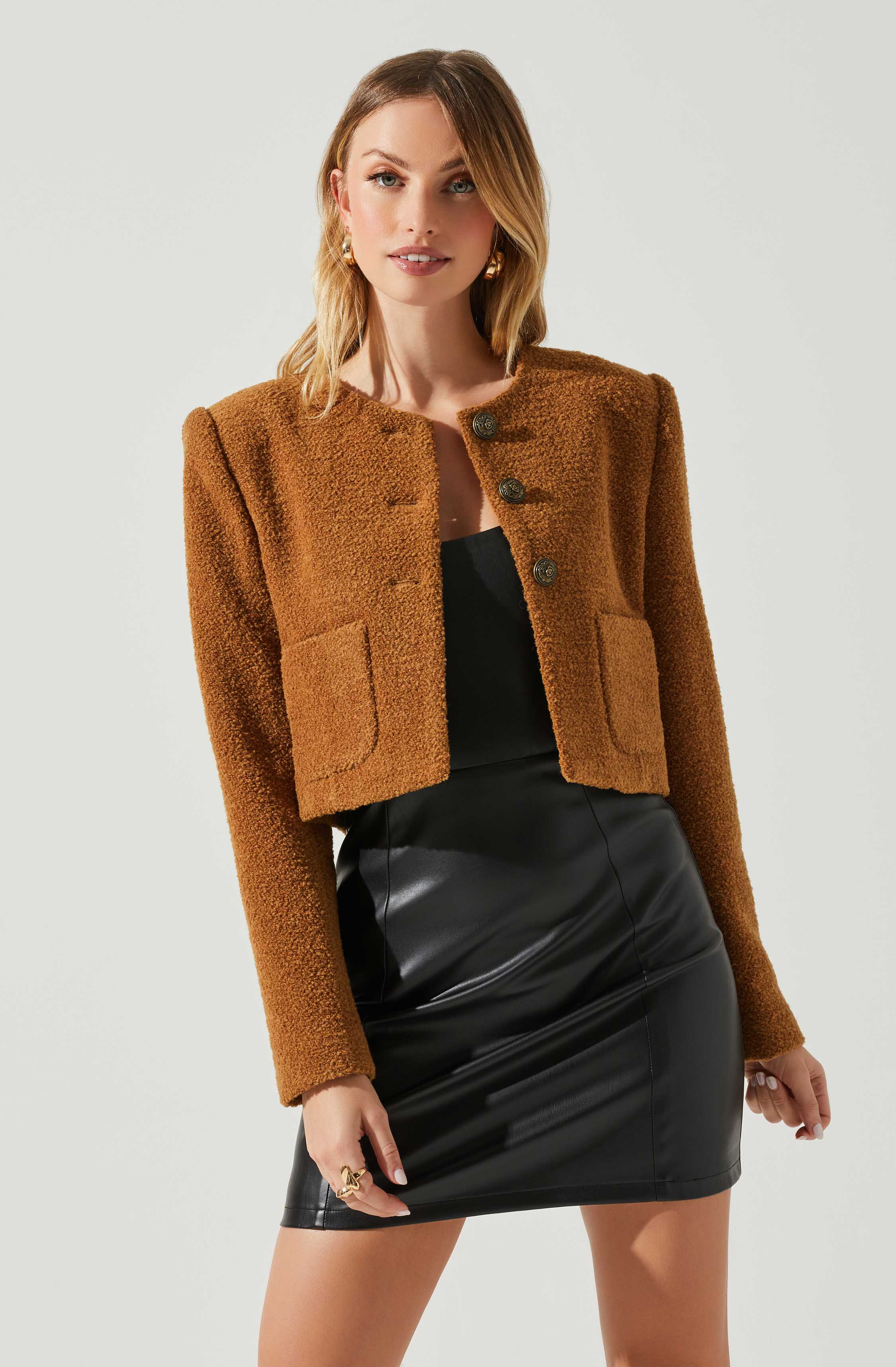 Lyssa Cropped Jacket-Aljck