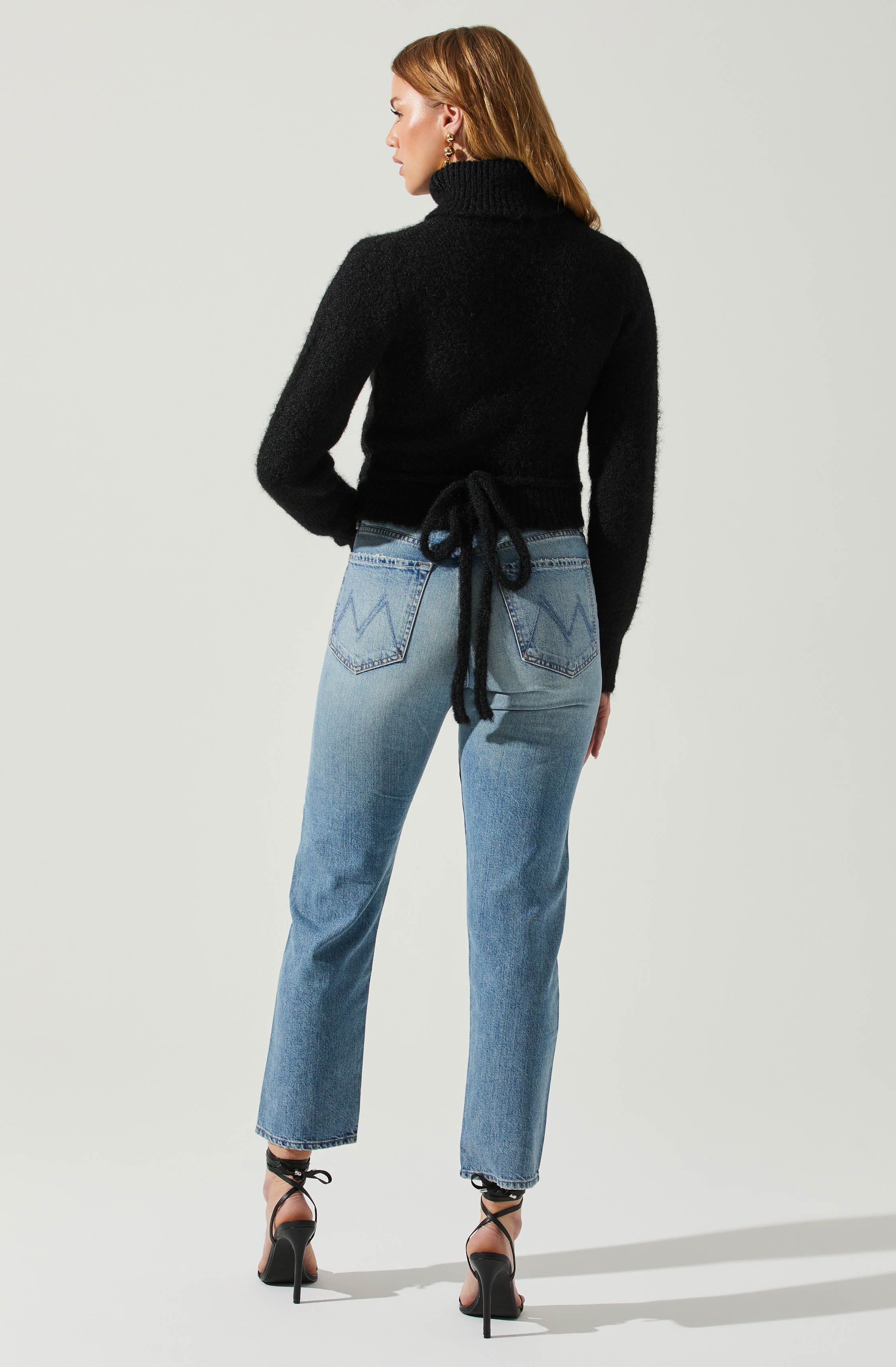 Natasha Wrap Turtleneck Sweater-Aljck